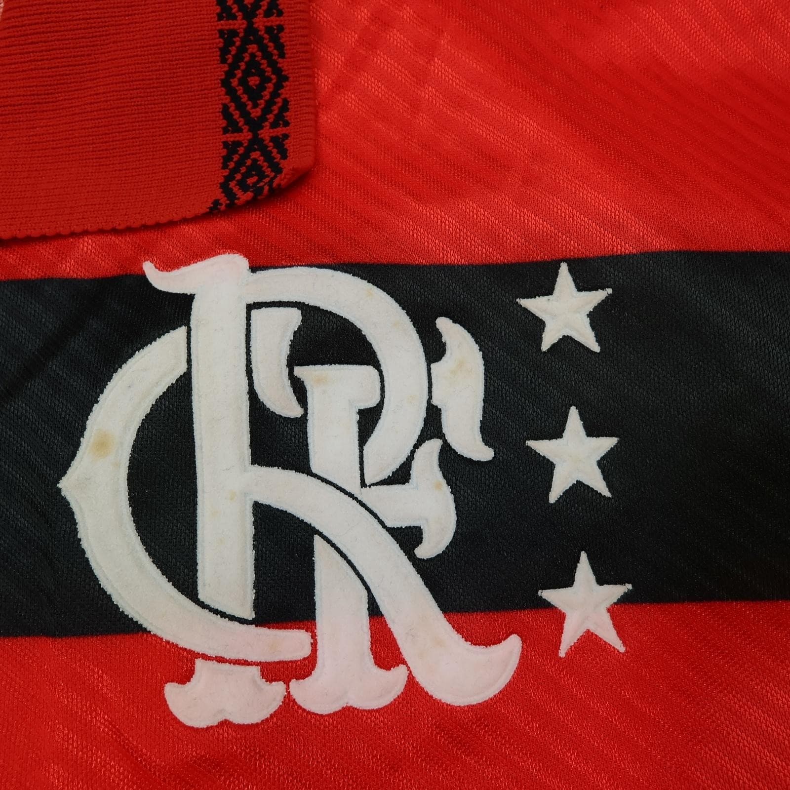 Vintage Flamengo Shirt Mens Medium Red Black Home 1993 1994 Umbro Lubrax 5 photo 4