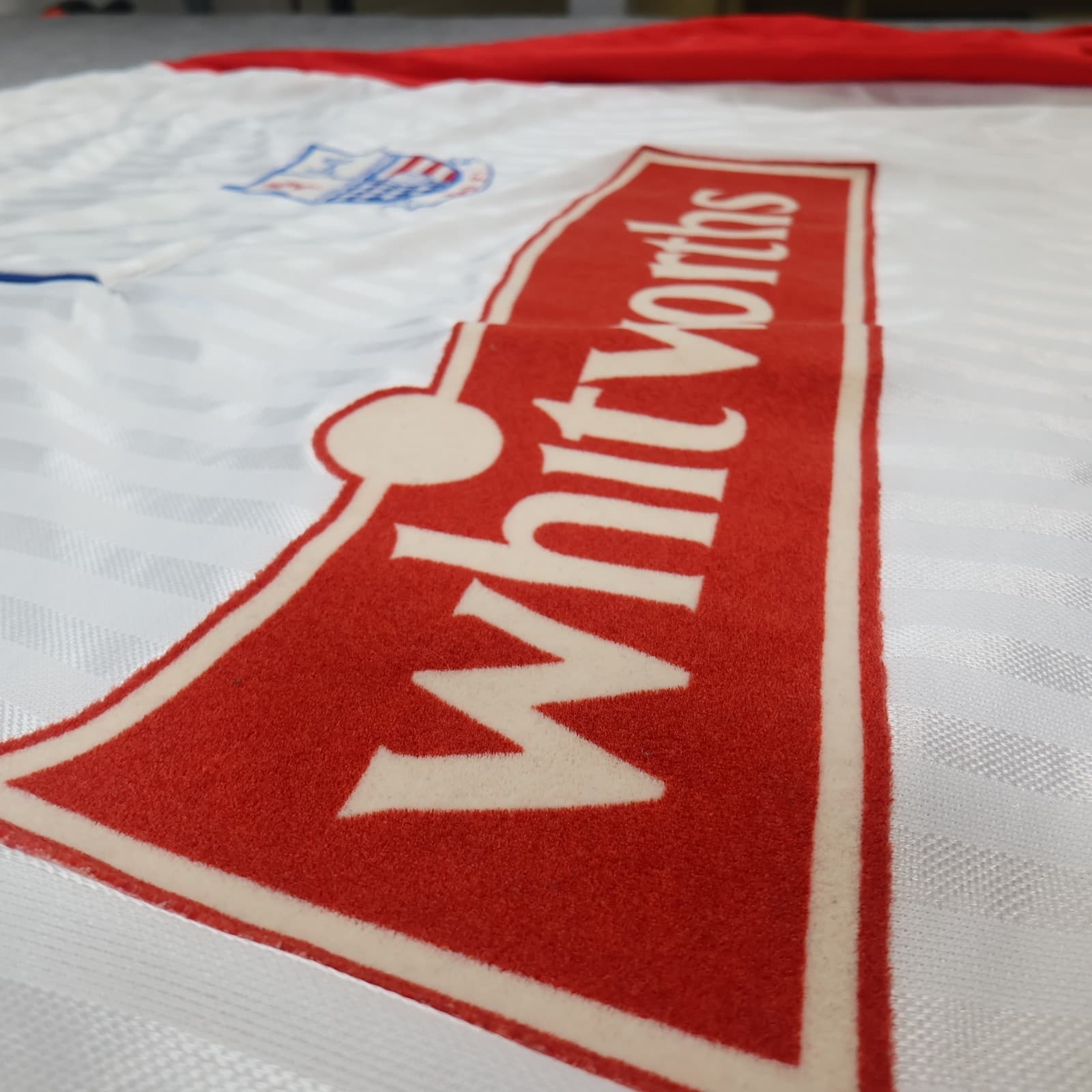 Vintage Rushden and Diamonds Home Shirt White Red Large 1997 1998 Soccer Jersey photo 9