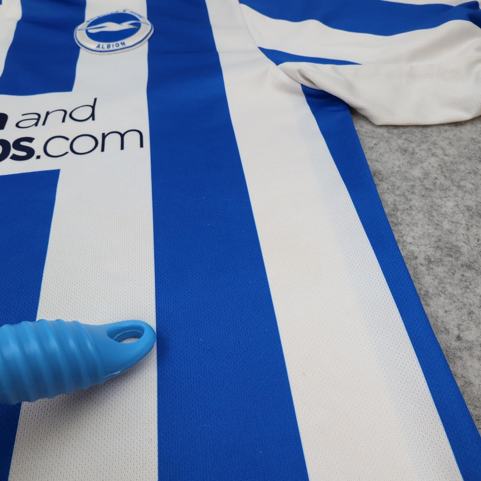 Brighton & Hove Albion Shirt Mens 2XL Blue Home 2011 2013 Football Errea Jersey photo 9
