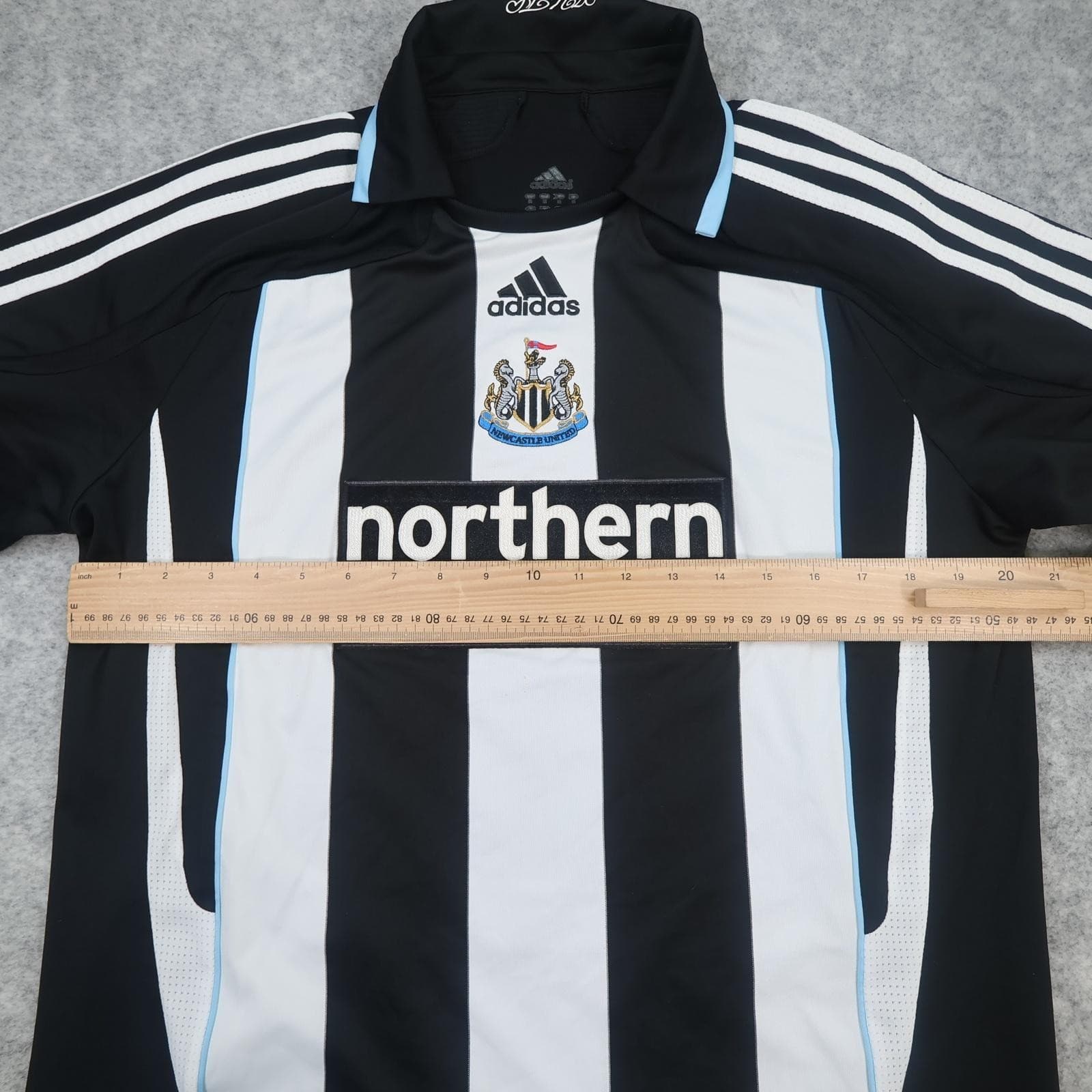 Newcastle United Shirt Mens Medium Black Home 2007 2009 Adidas Northern Rock photo 9