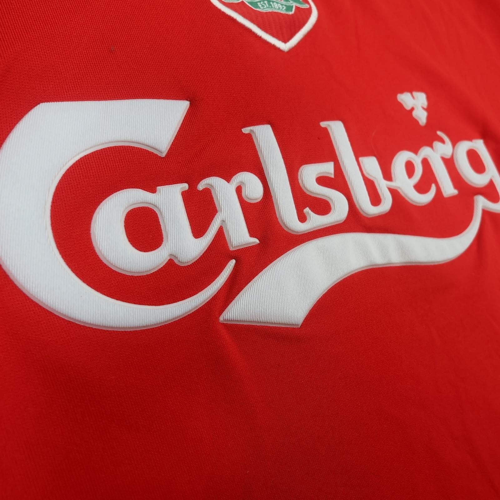 Vintage Liverpool Shirt Mens XL Red Home 2002 2004 EPL Football Reebok Carlsberg photo 7