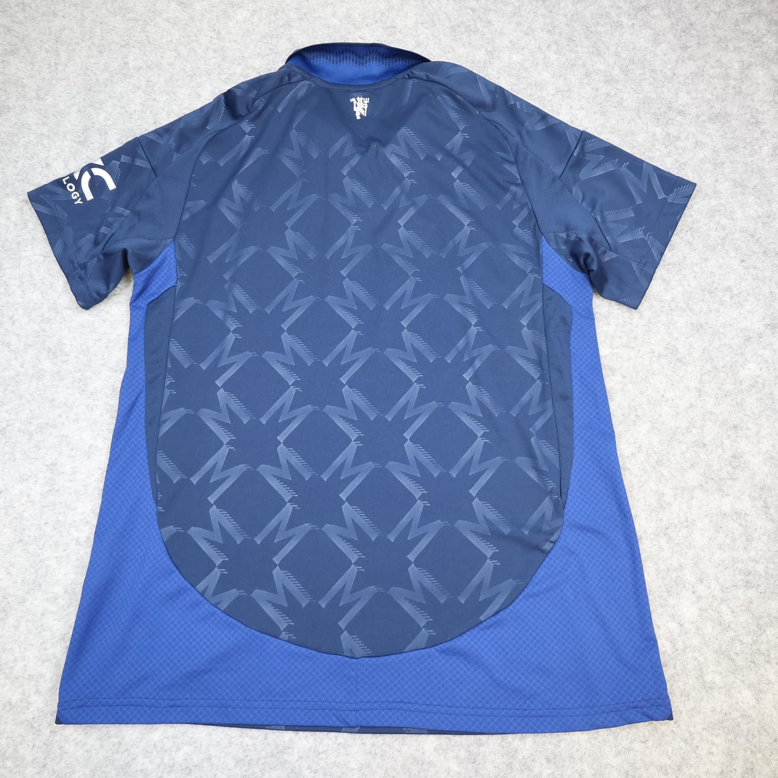 Manchester United Shirt Mens Large Blue 3rd Kit 2024 Football Adidas Snapdragon photo 8