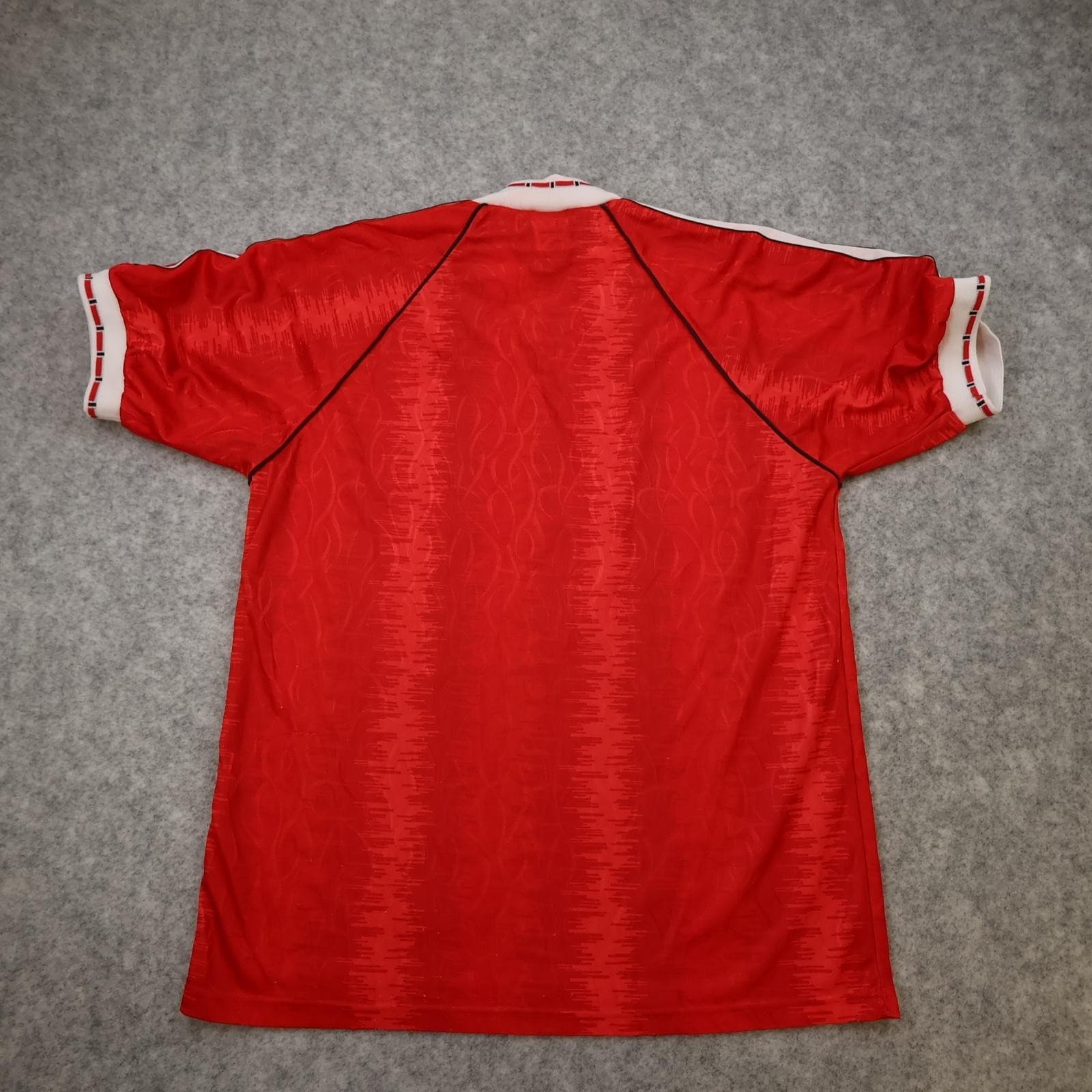 Vintage Manchester United Shirt Mens Medium Red Home 1990 92 Adidas Sharp Jersey photo 2