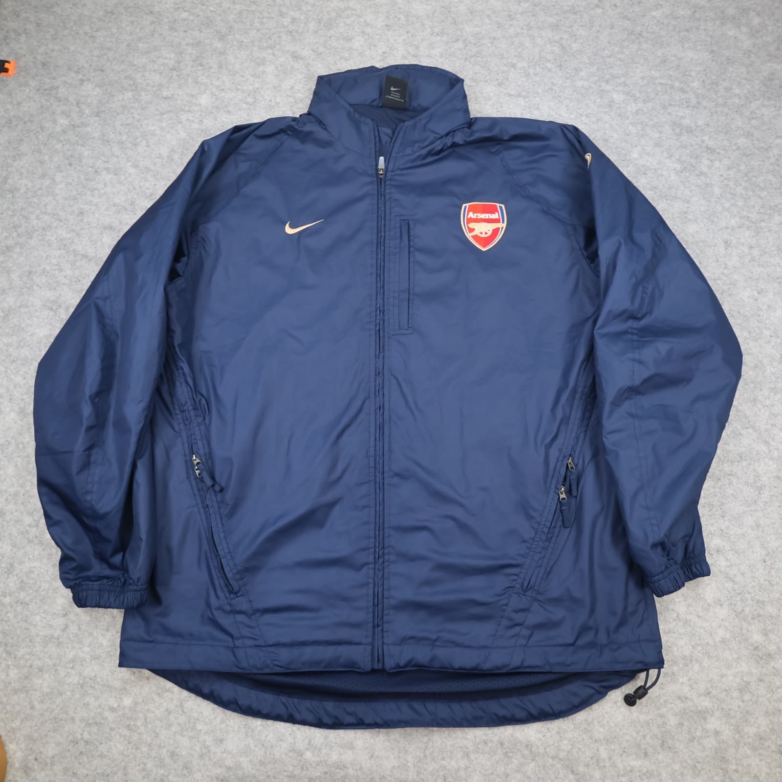 Vintage Arsenal Football Jacket Large Blue Training Jacket Nike 2003 2004