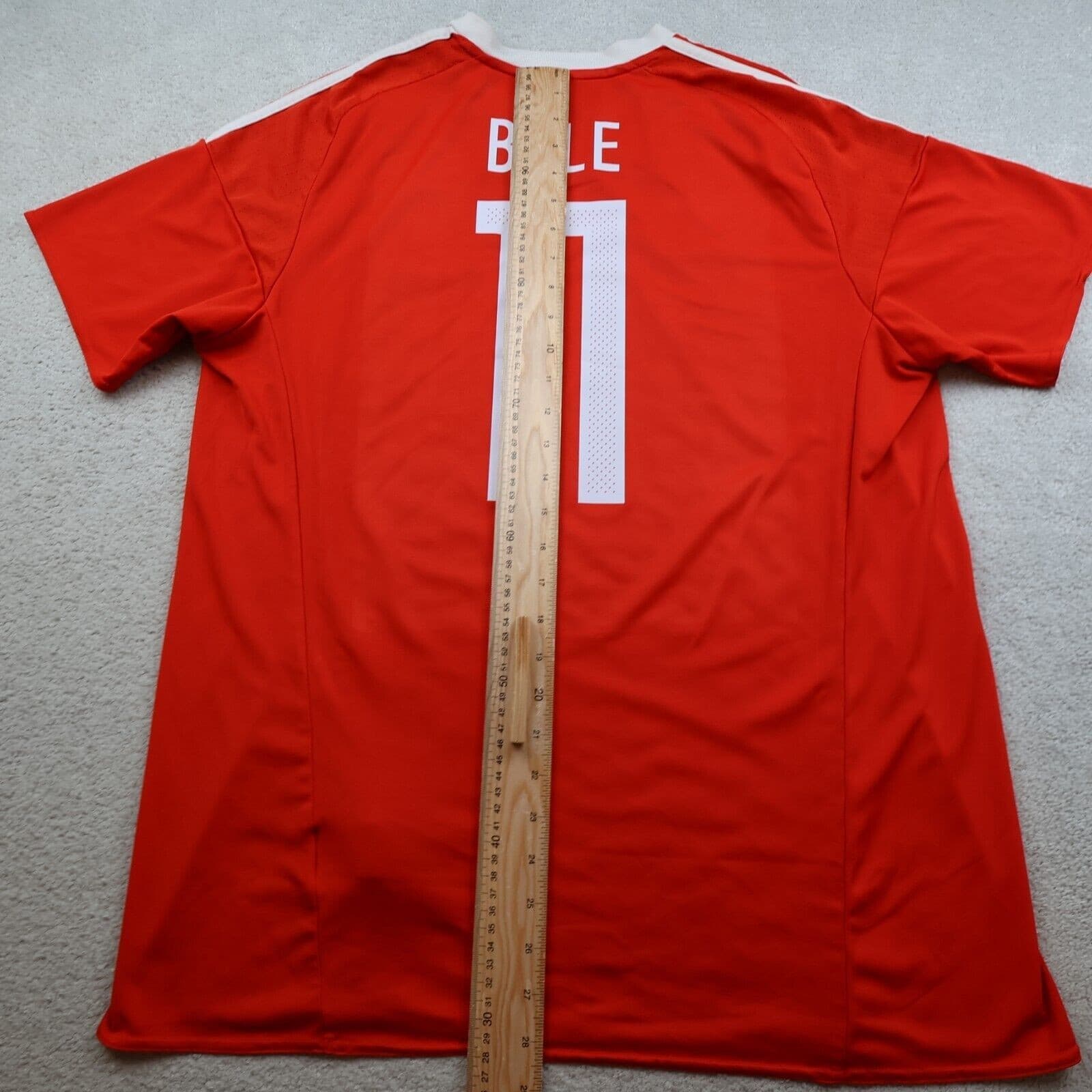 Wales Football Shirt Extra Large Red Home Euro 2016 Adidas Jersey Gareth Bale photo 10