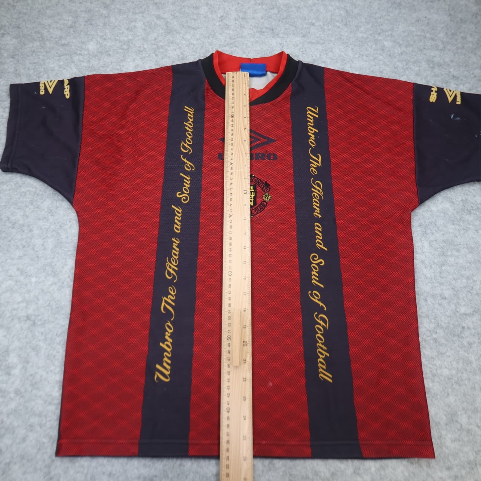Vintage Manchester United Shirt Medium Red Training Kit 1994 1995 Umbro Jersey photo 14
