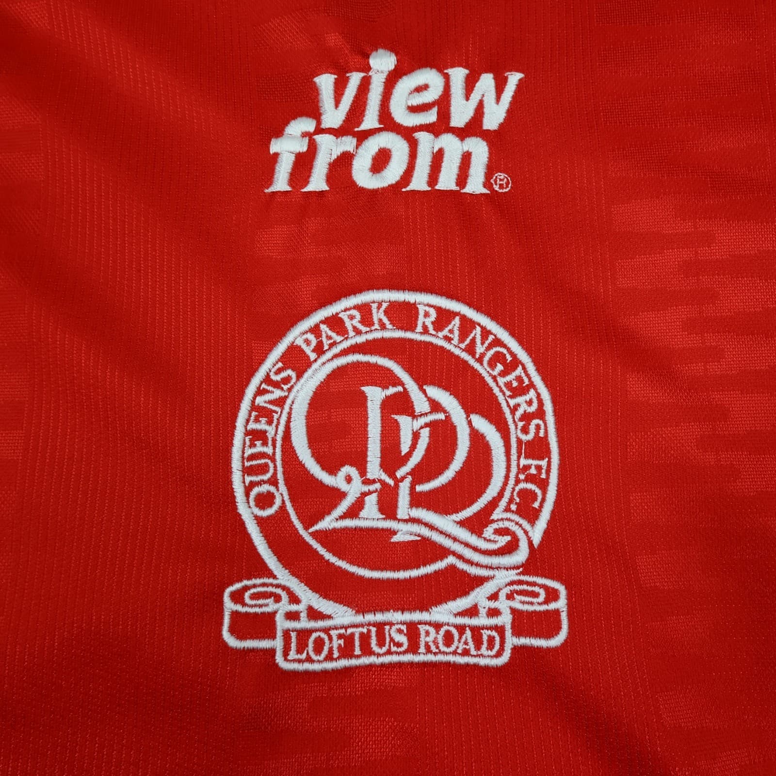 Vintage QPR Away Shirt Extra Large Red 1996 1997 Soccer Jersey Ericsson photo 4