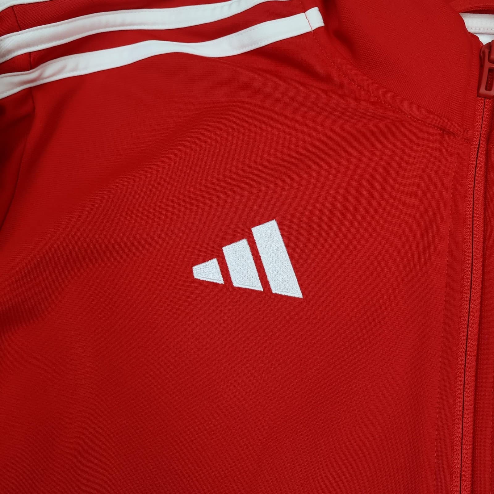 Manchester United Jacket Mens Large Red 2023 2024 Adidas Tezos Track Top photo 4