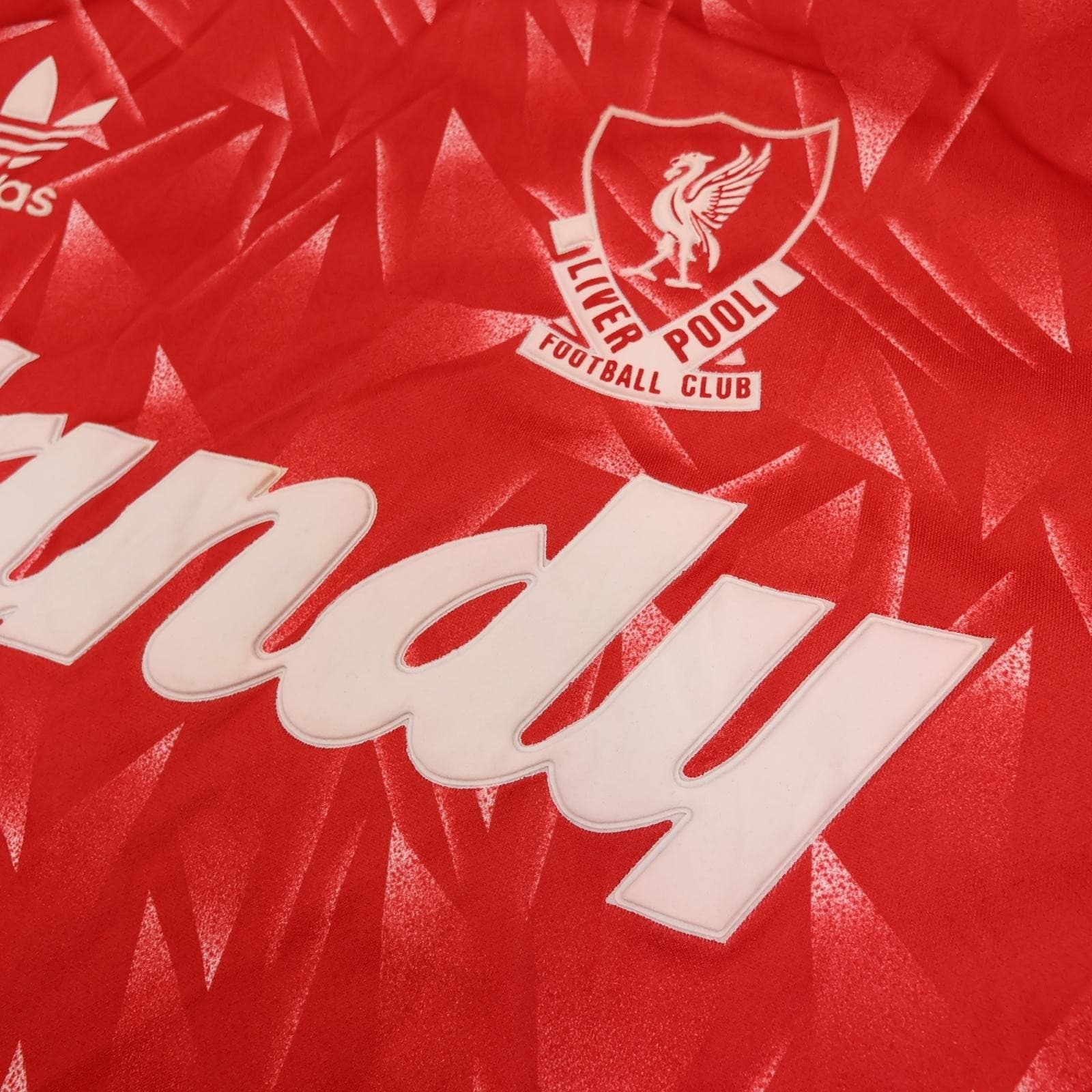 Vintage Liverpool Shirt Mens Medium Red 1989 1991 Adidas Candy Soccer Jersey photo 5
