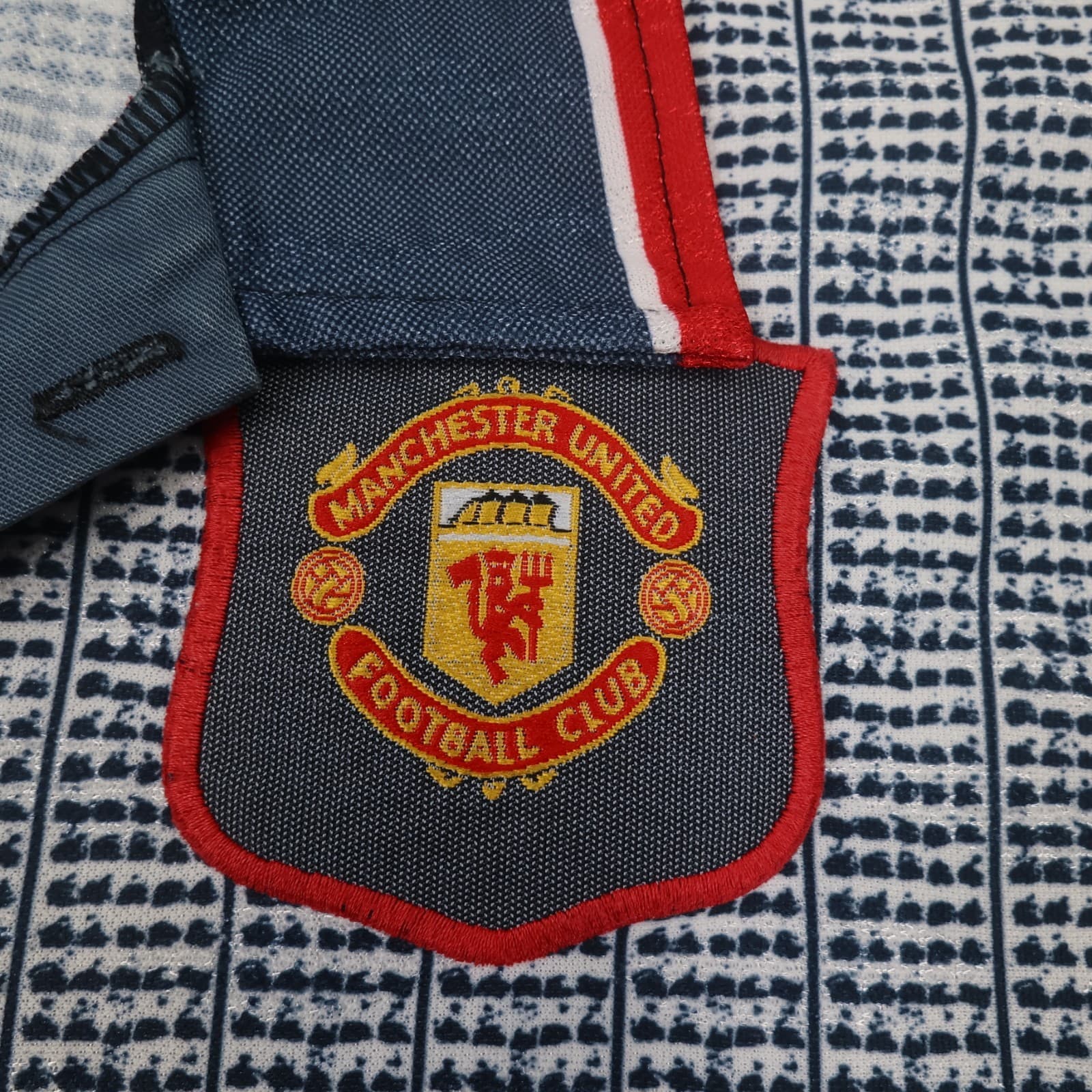 Vintage Manchester United Shirt Kids Large Grey Away Kit 1995 1996 Umbro Jersey photo 4