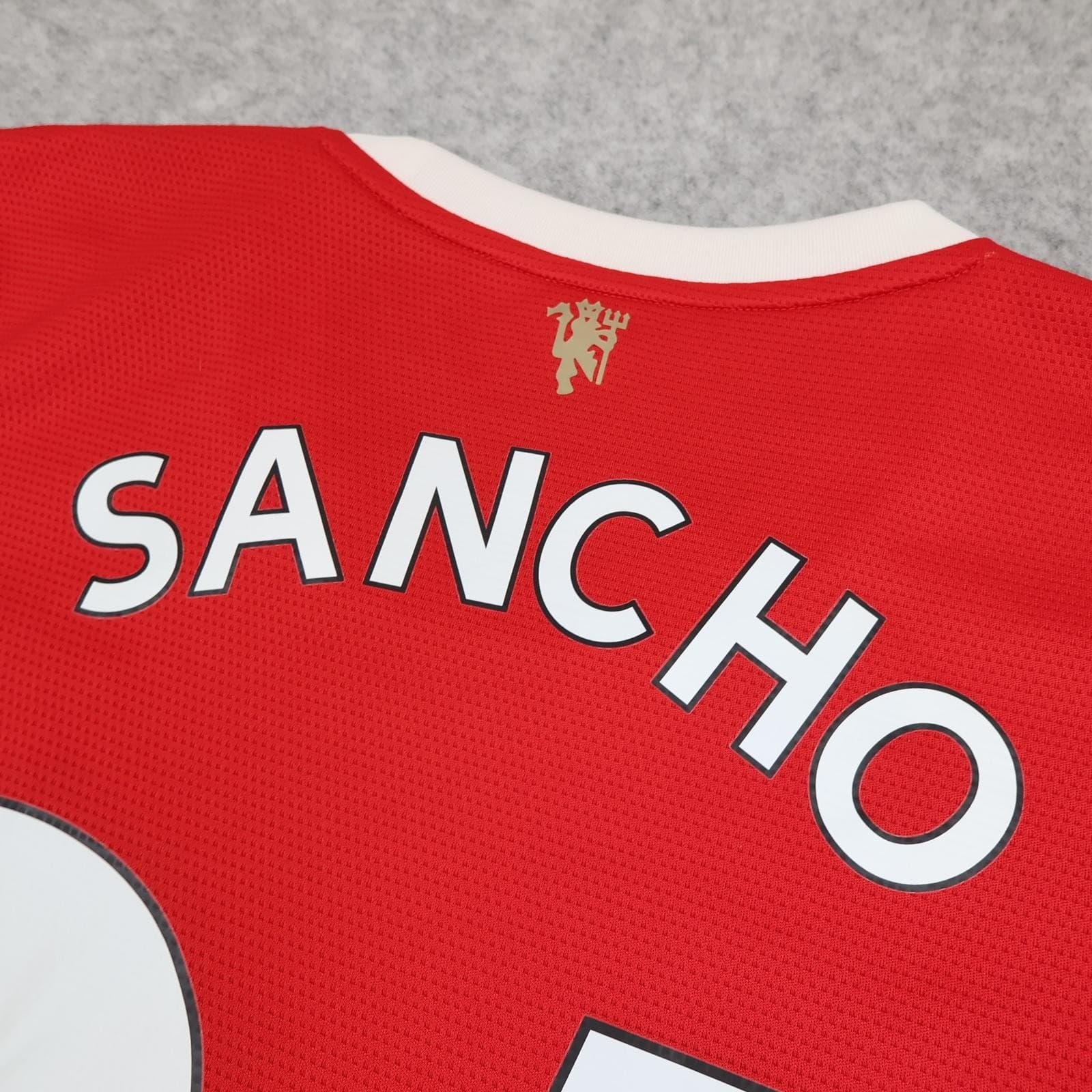 Manchester United Shirt Mens 2XL Red Home 2021 2022 Football Adidas Sancho 25 photo 9