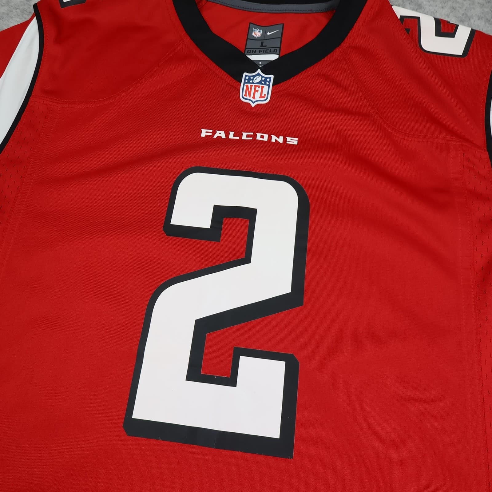 Atlanta Falcons Shirt Mens Large Red NFL American Football Nike Ryan 2 Jersey photo 3