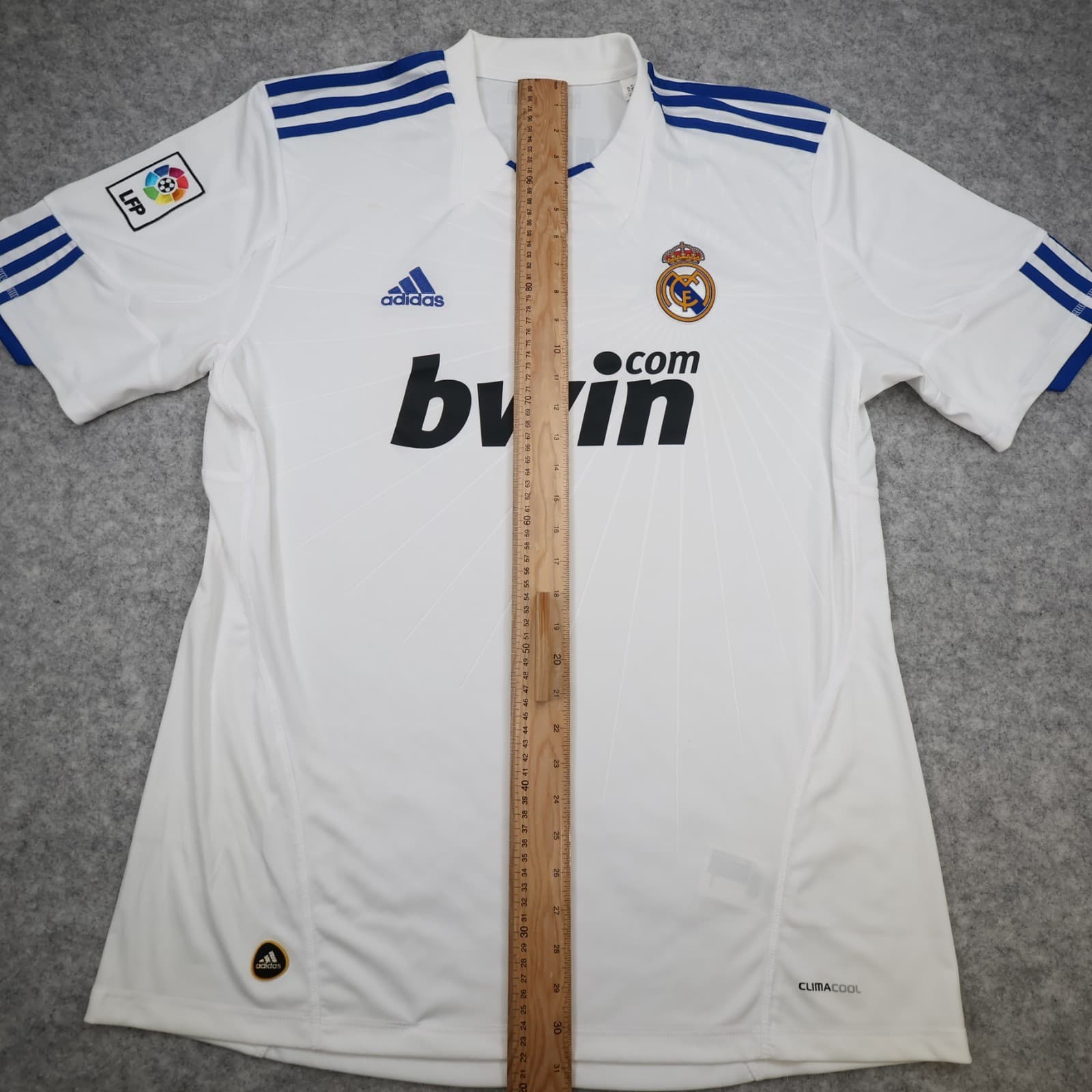 Real Madrid Shirt Extra Large White Home Kit 2010 2011 Adidas Football Jersey photo 17