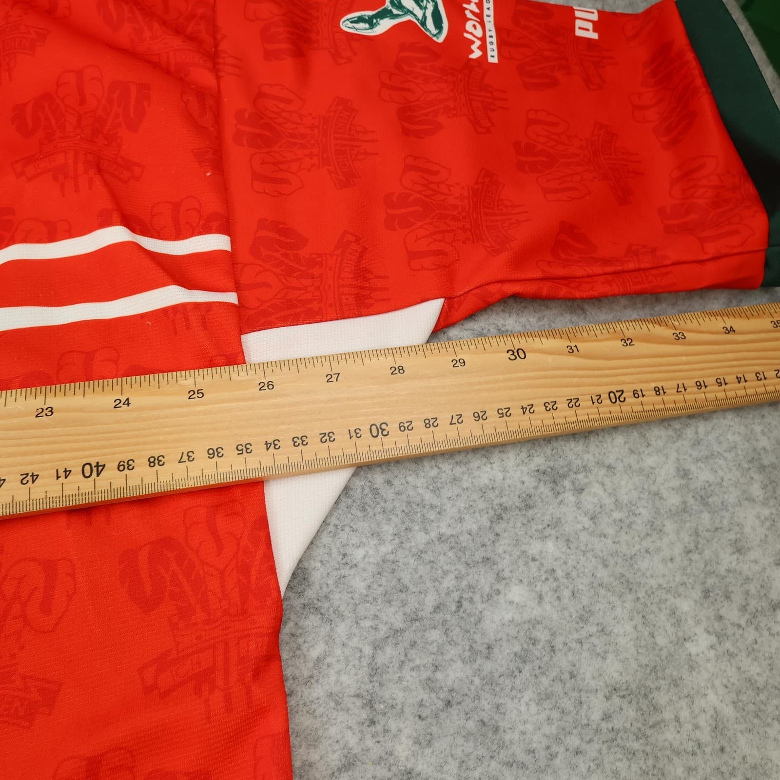Vintage Wales Rugby League Shirt Mens XL Red Puma 1995 John Smith's Jersey photo 11