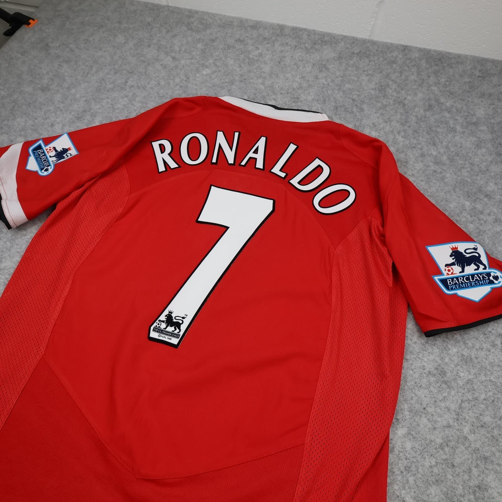 Manchester United Shirt Mens Large Red Home 2004 2006 Nike Ronaldo 7 Jersey photo 12