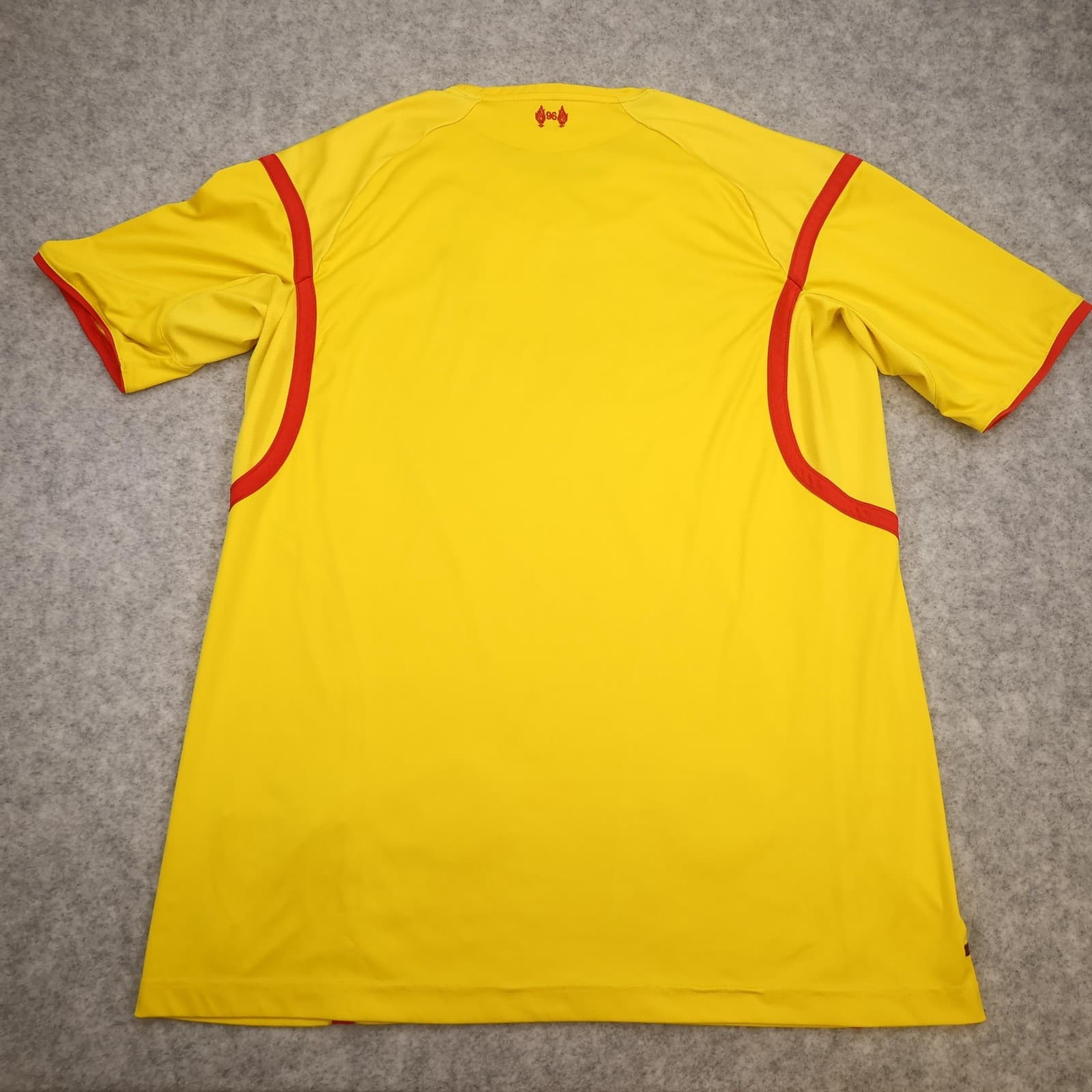 Liverpool Away Shirt Mens 2XL Yellow Away 2014 2015 Warrior Soccer Jersey photo 2