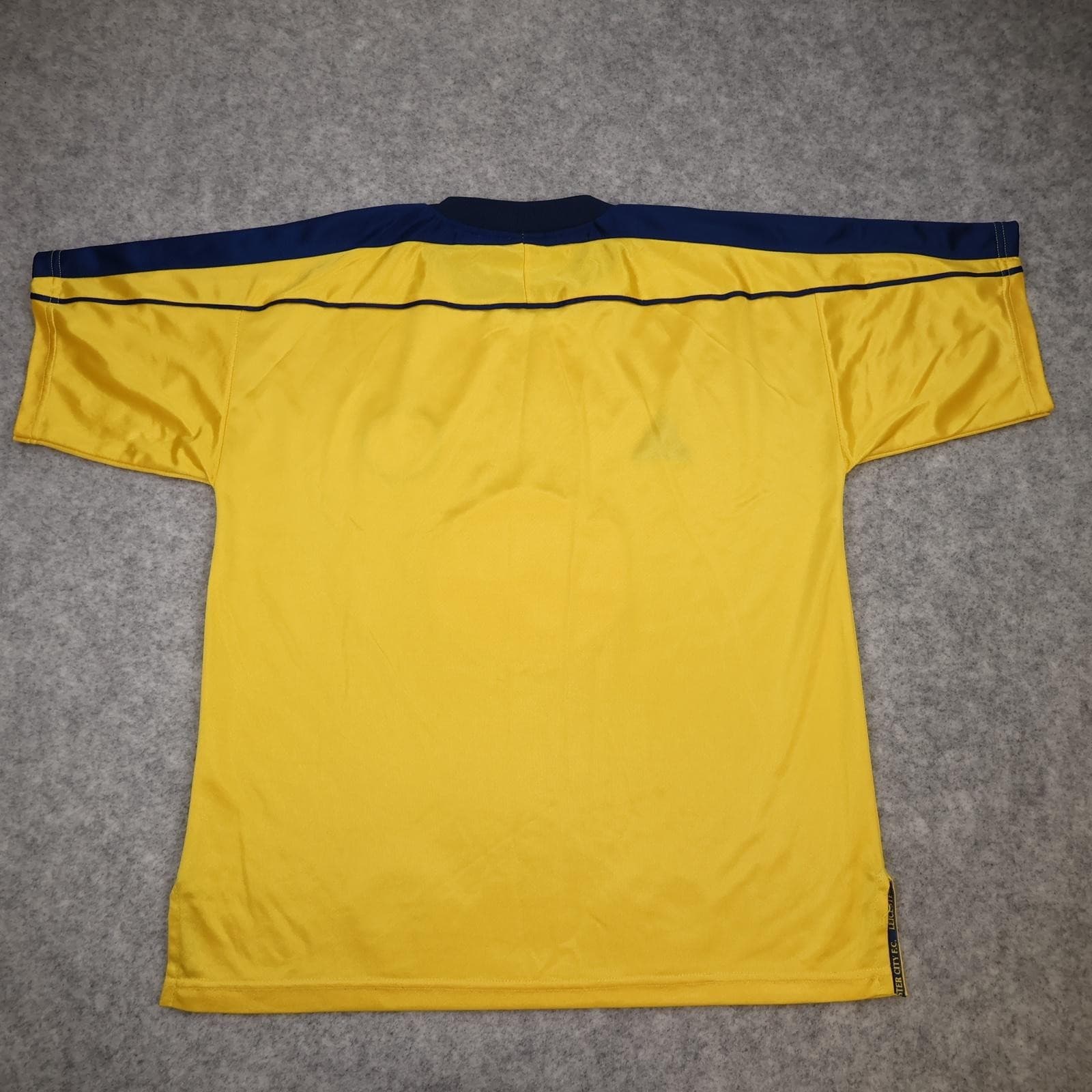 Vintage Leicester City Shirt Mens Medium Yellow Third 1999 2001 Walkers Jersey photo 2