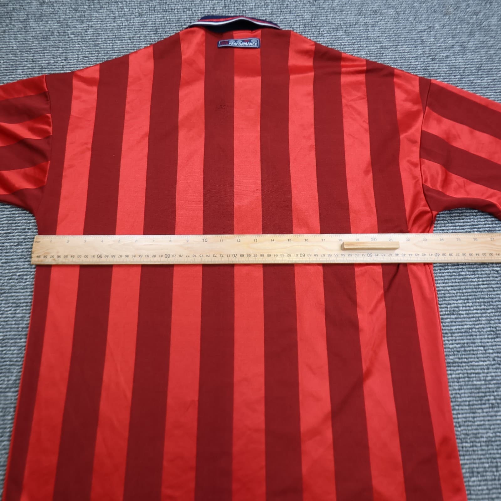 Vintage England Football Shirt Extra Large Red Away Kit Umbro 1997 1999 Jersey photo 11