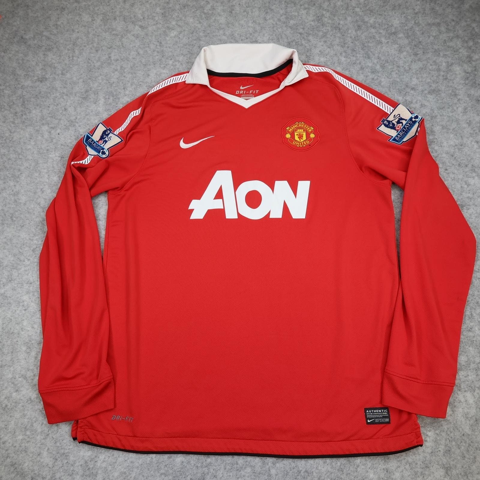 Manchester United Shirt Mens Large Red Home 2010 2011 EPL Football Nike Nani 17 photo 2