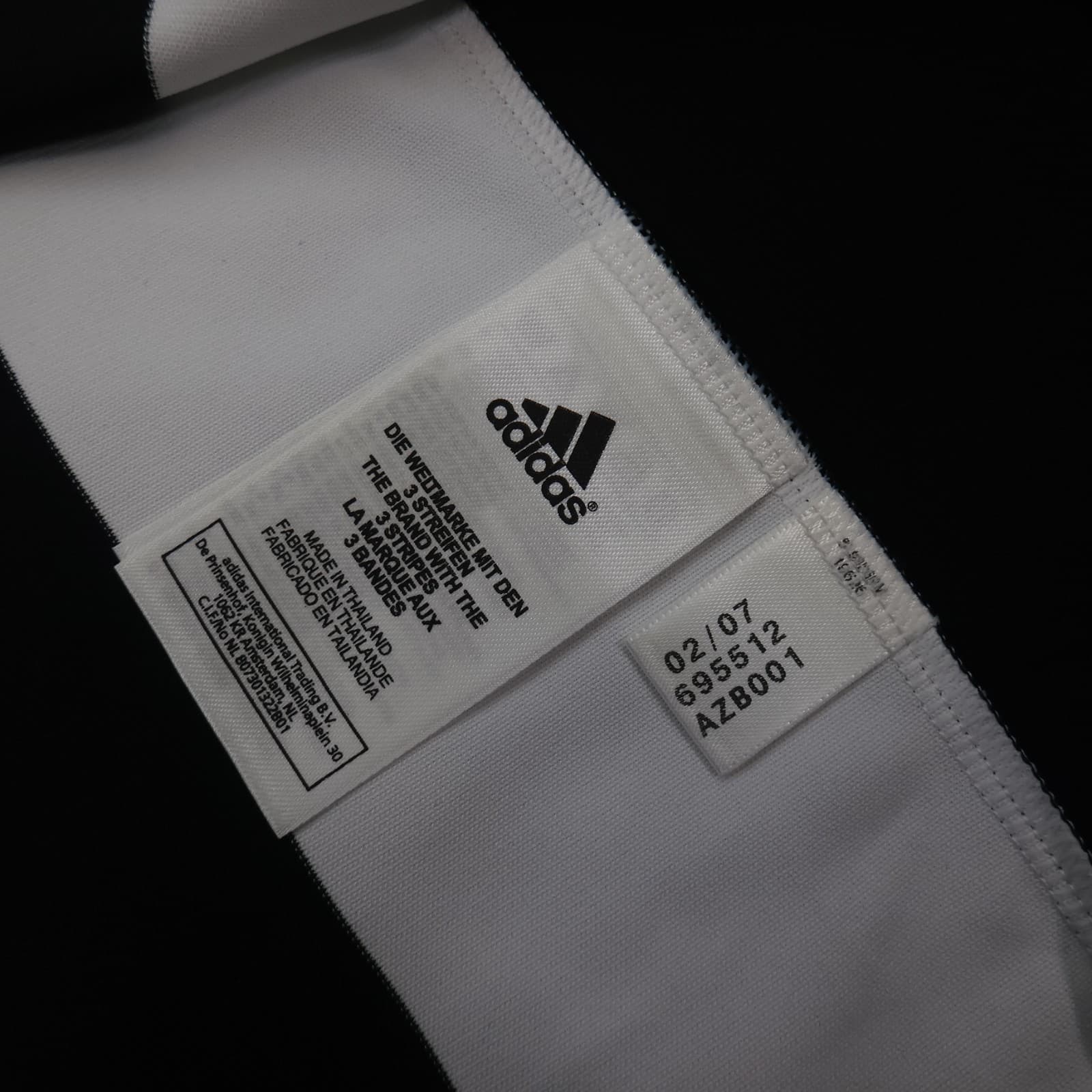 Newcastle United Shirt Extra Large Black Home Kit 2007 2009 Adidas Soccer Jersey photo 8