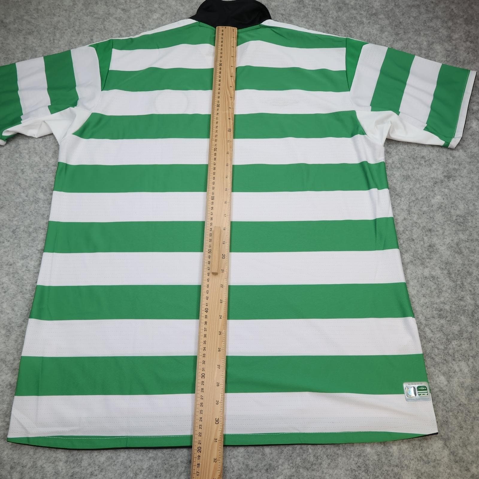 Vintage Celtic Shirt Mens 2XL Green White Home Football Umbro 2004 2005 Carling photo 10