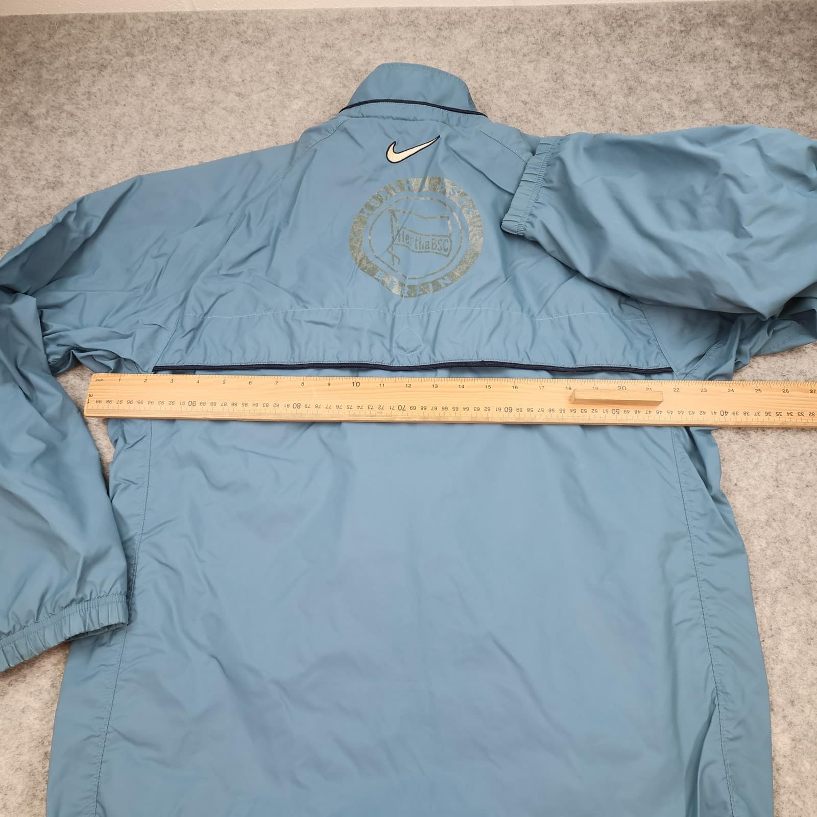 Hertha BSC Berlin Jacket Mens Medium Blue Windbreaker 2000s Nike Team Training photo 11