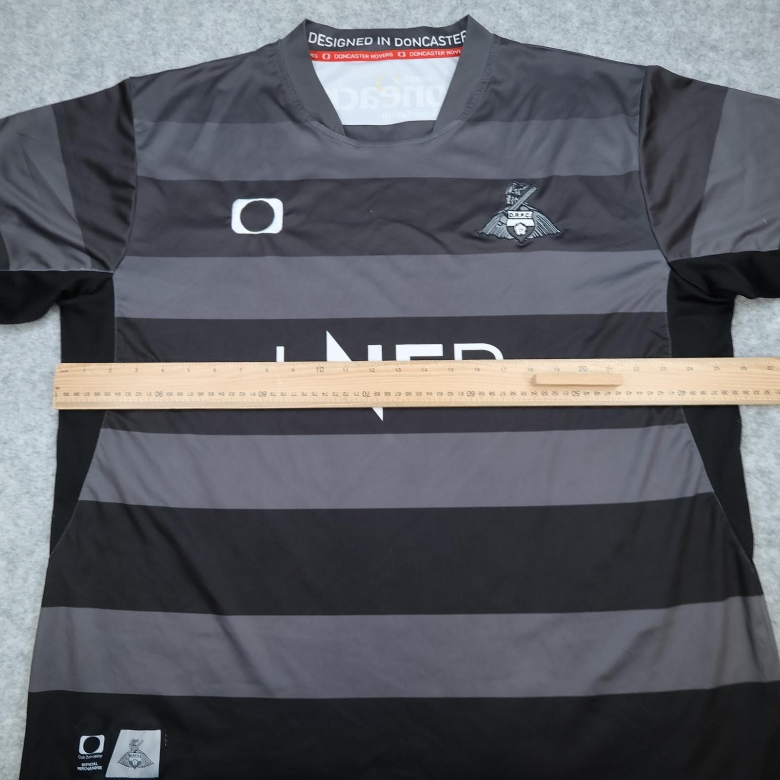Doncaster Rovers Shirt Mens XXL Black EFL 2020 2021 Club Doncaster LNER Jersey photo 9