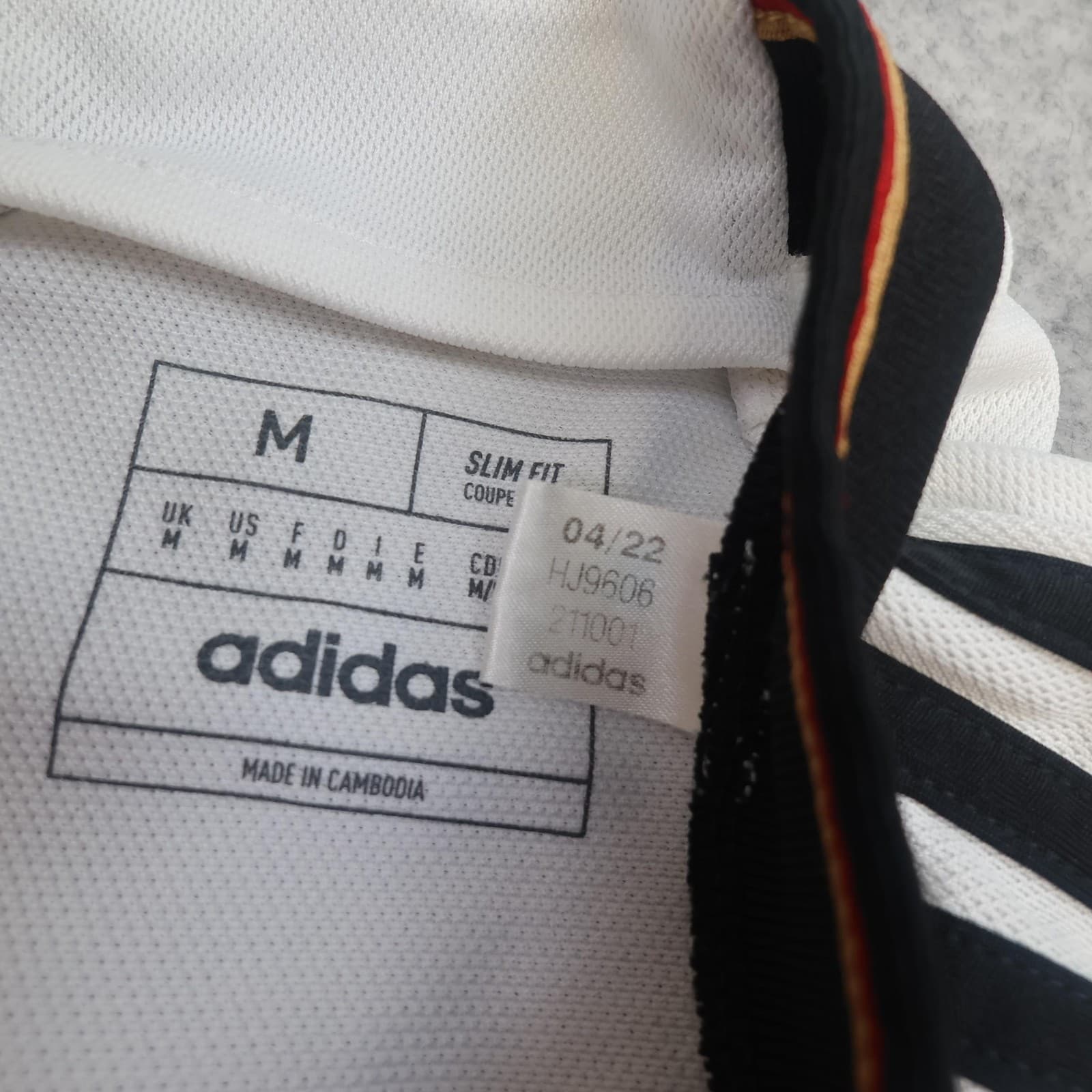 Germany Home Shirt Mens Medium White 2022 2023 Football Adidas Soccer Jersey photo 5