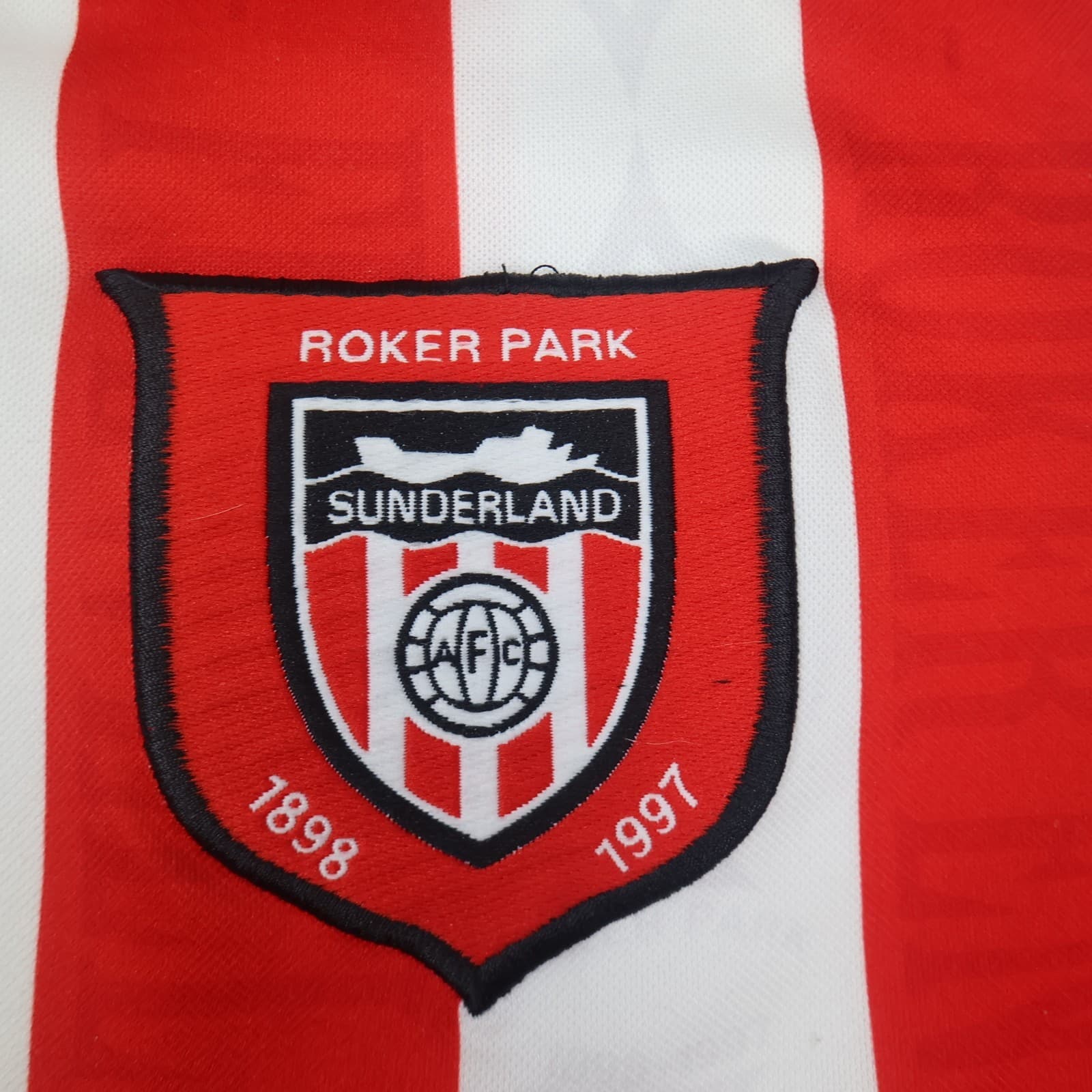 Vintage Sunderland Shirt Medium Red Home Kit 1996 1997 Avec Soccer Jersey photo 5