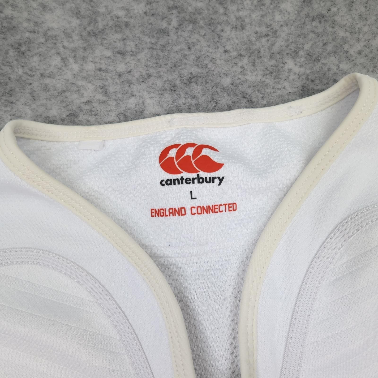 England Rugby Shirt Mens Large White Rugby Union Canterbury O2 Vapodri Jersey photo 7
