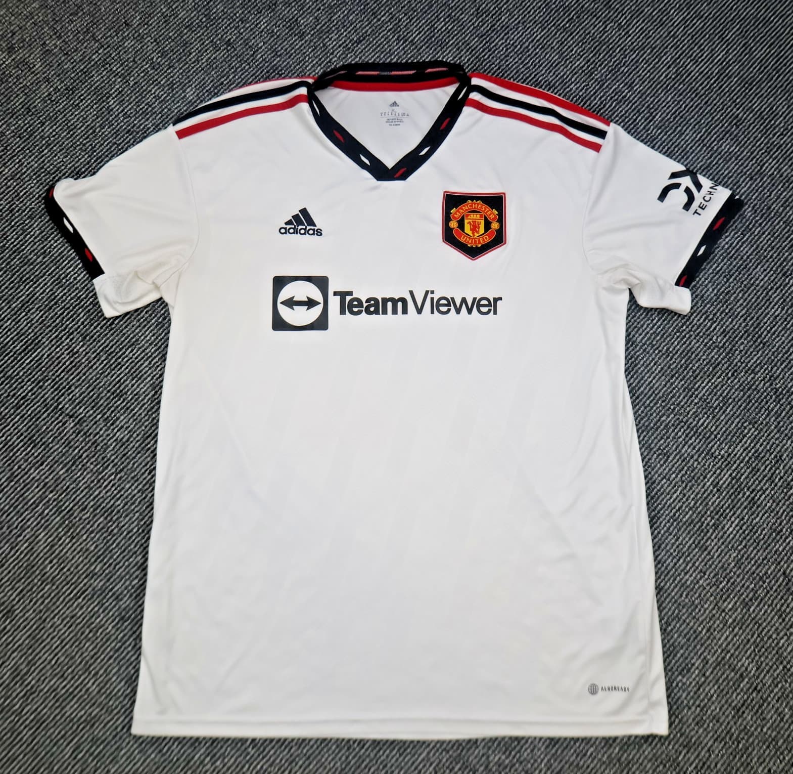 Manchester United Extra Large Medium White Away Kit 2022 2023 Adidas Jersey