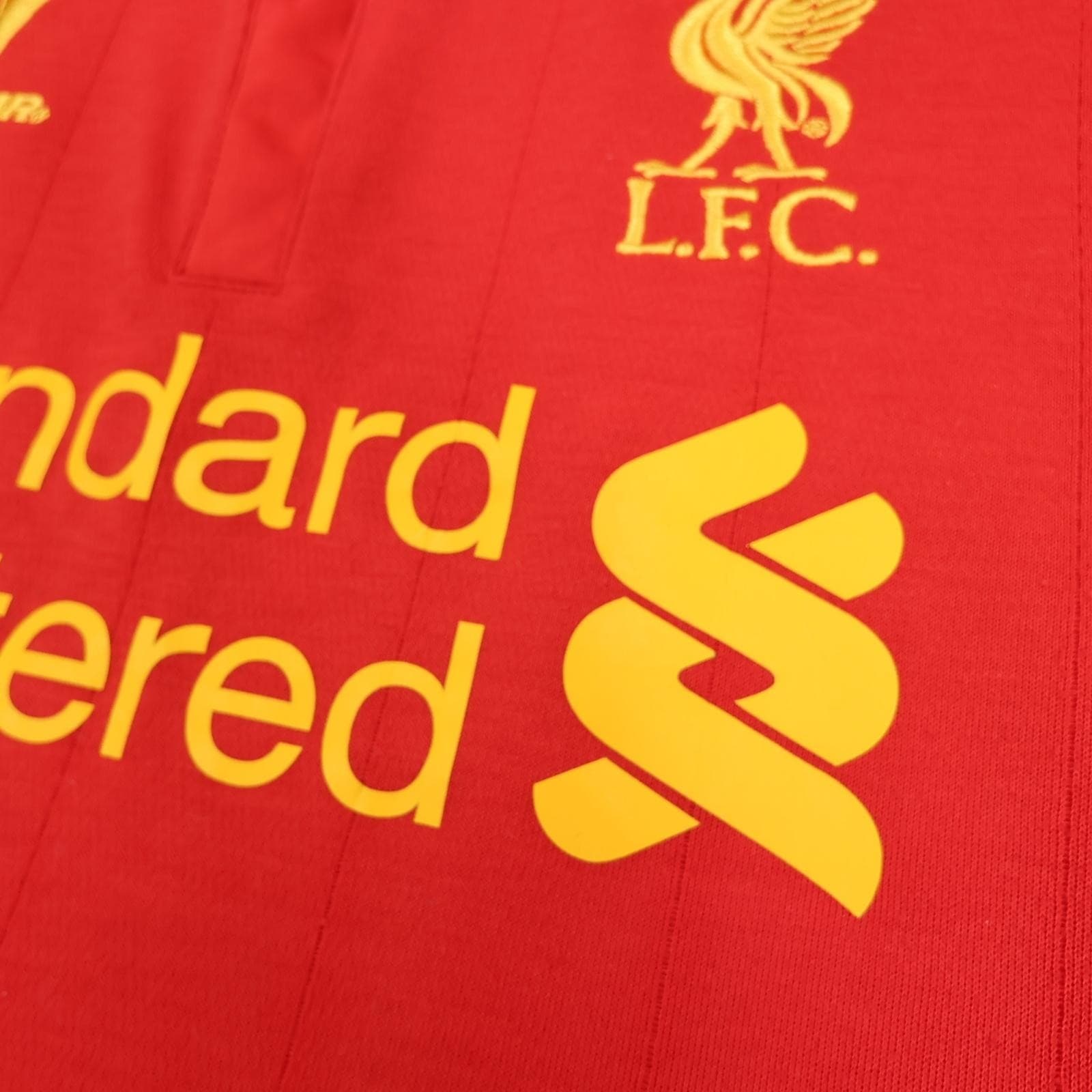 Liverpool Shirt Mens Medium Red Home 2012 2013 Football Warrior Suarez 7 Jersey photo 5