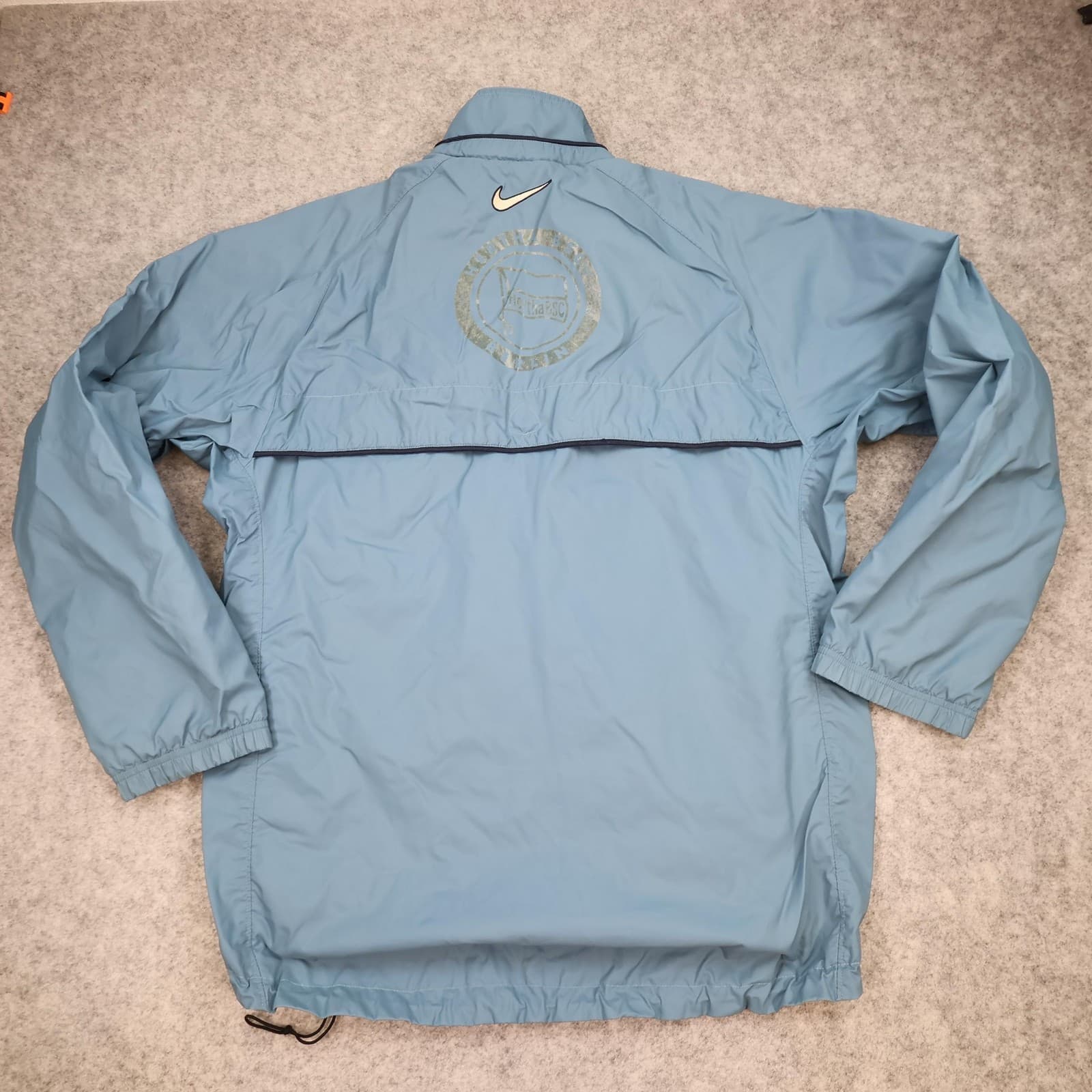 Hertha BSC Berlin Jacket Mens Medium Blue Windbreaker 2000s Nike Team Training photo 2