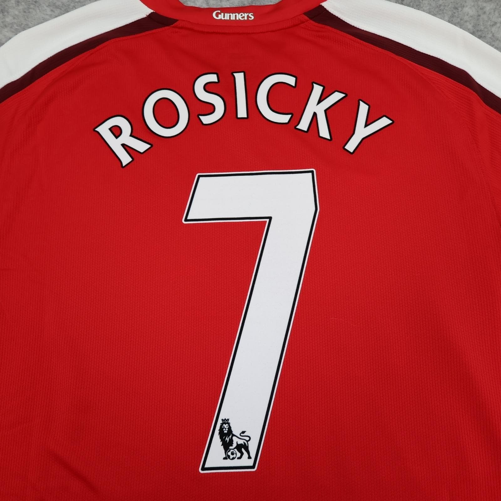 Arsenal Shirt Mens Large Red Home EPL 2008 2009 Nike Fly Emirates Rosicky 7 photo 3