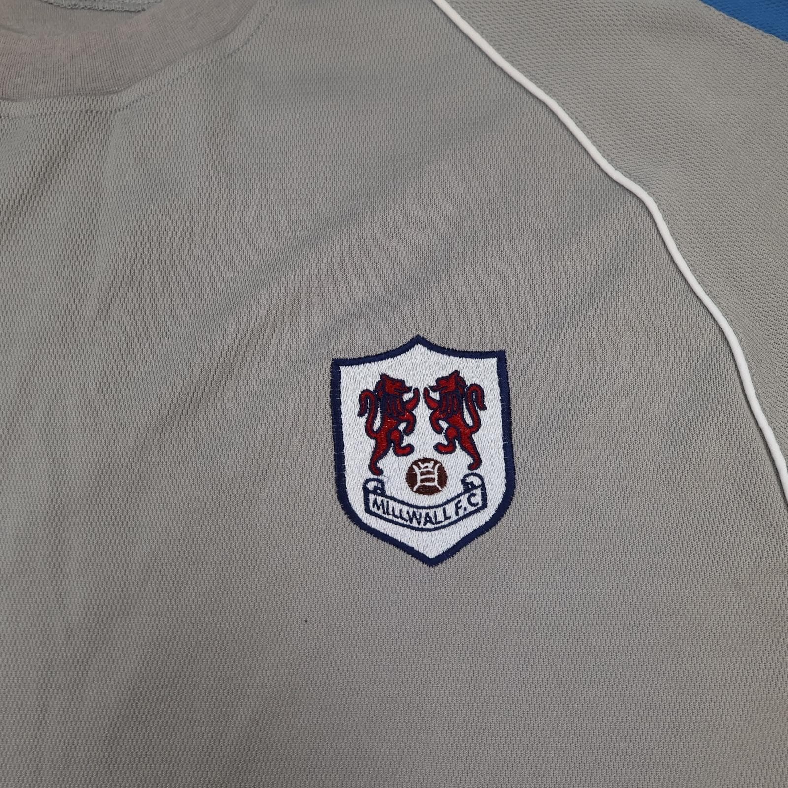 Millwall Training Shirt Mens 2XL Grey EFL Football Lonsdale Soccer Jersey photo 3