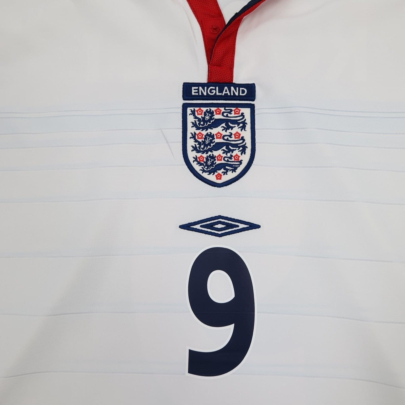 England Football Shirt 2XL White Home Kit Umbro 2003 2005 Wayne Rooney photo 5
