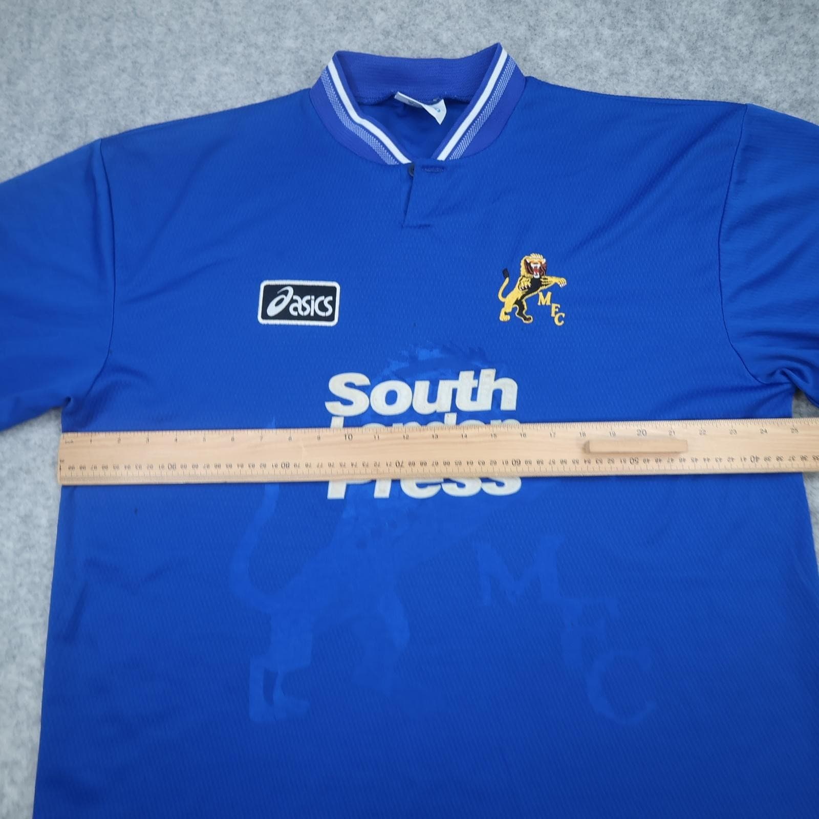 Vintage Millwall Shirt Mens 2XL Blue Home 1996 1997 South London Press Jersey photo 12