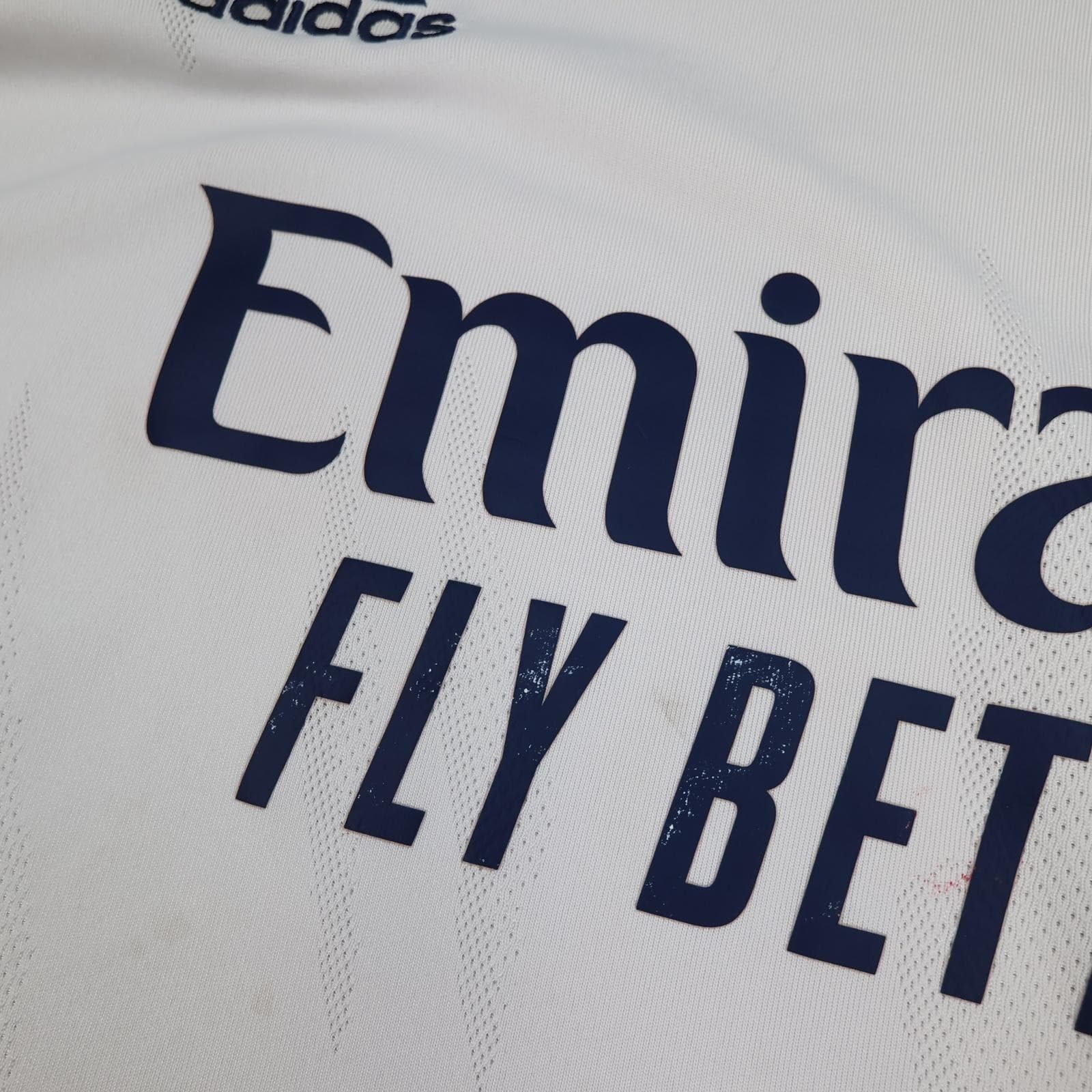 Real Madrid Shirt Mens XL White Home 2020 2021 Football Adidas Emirates Jersey photo 4