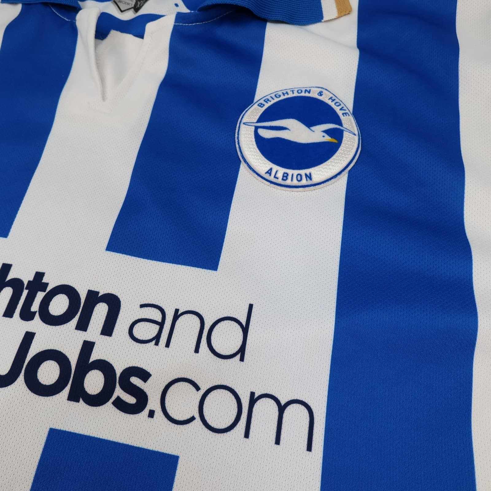 Brighton & Hove Albion Shirt Mens 2XL Blue Home 2011 2013 Football Errea Jersey photo 5