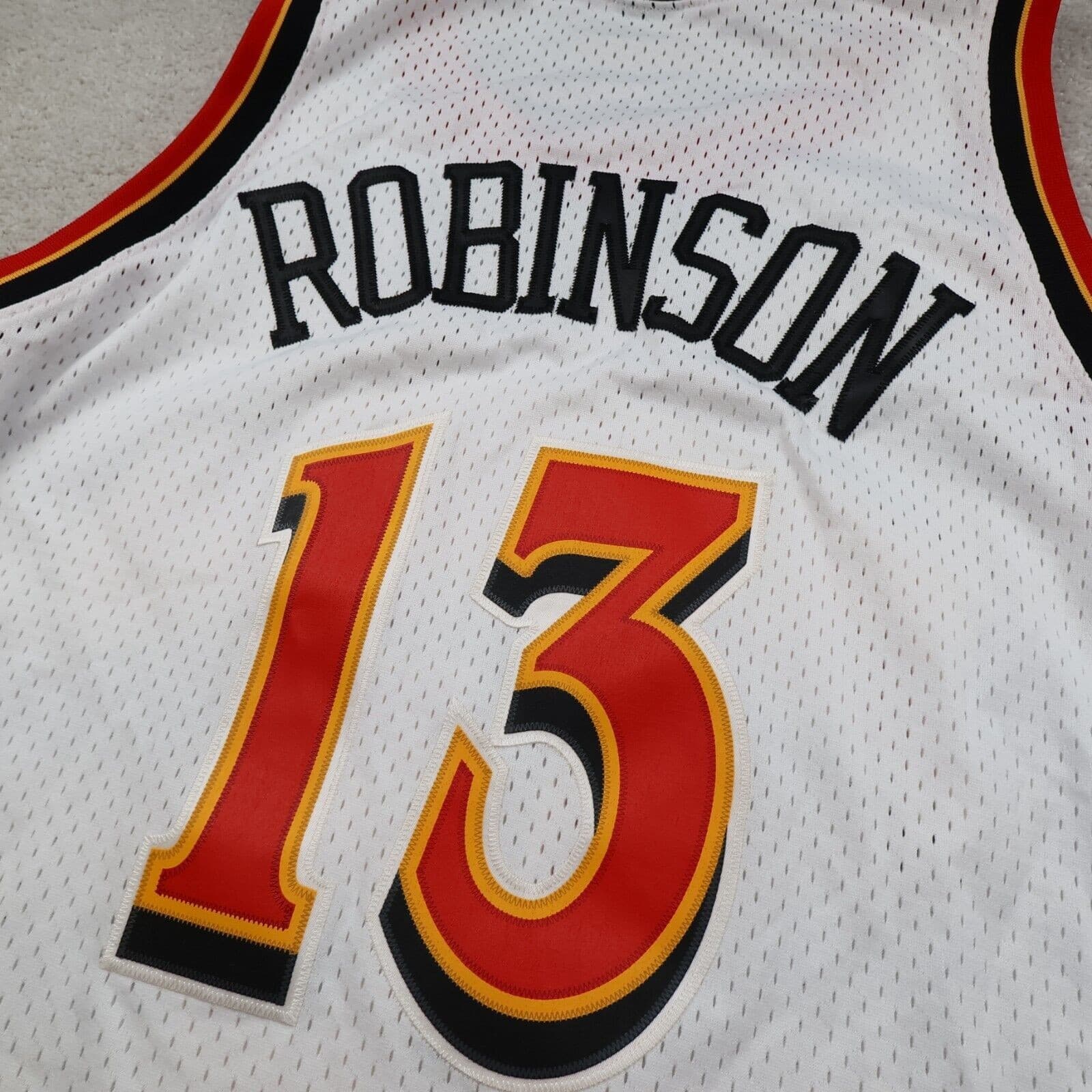 Vintage Atlanta Hawks Jersey 2XL Nike Team 90s Basketball NBA Glenn Robinson 13 photo 8