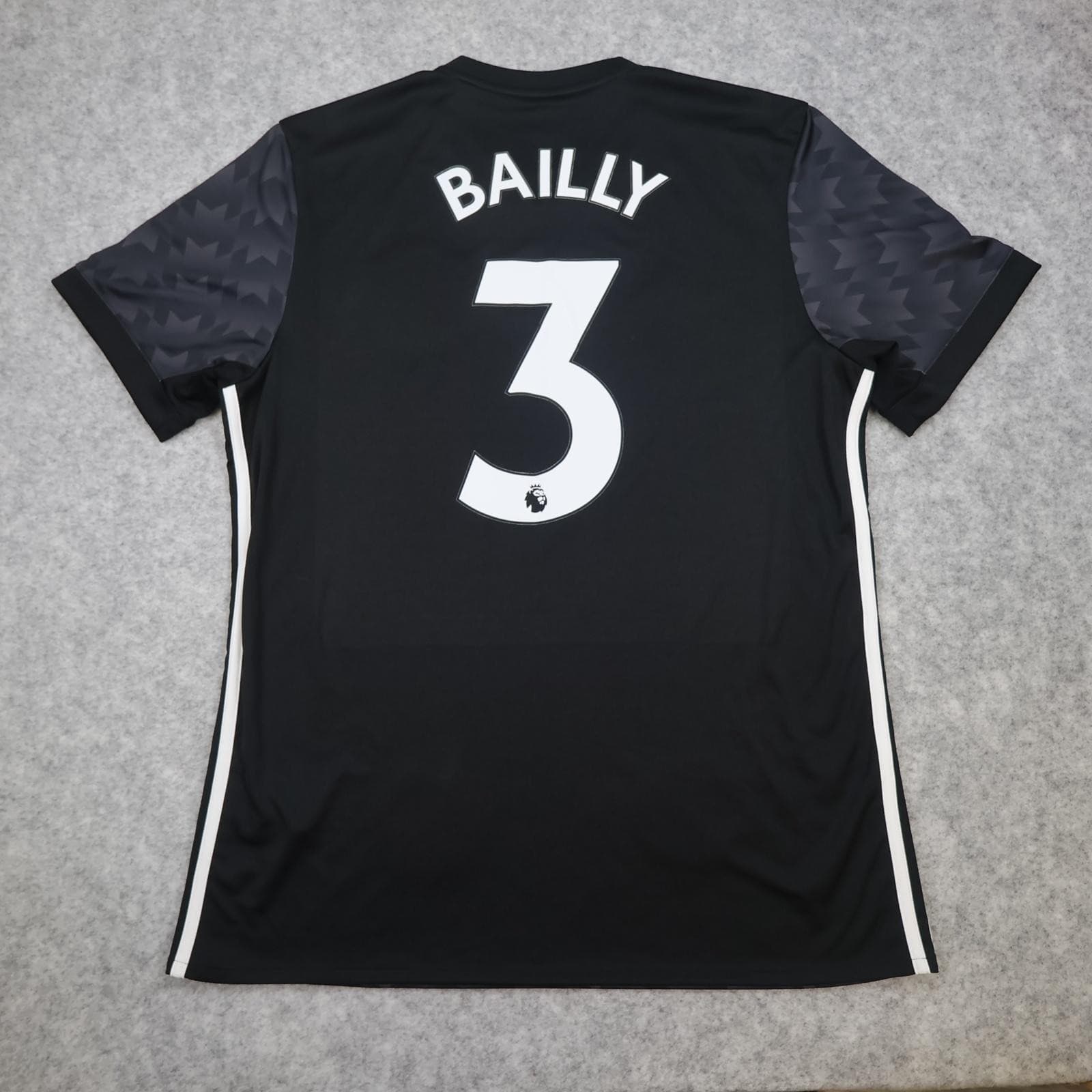 Manchester United Shirt Mens Medium Black Away 2017 2018 Adidas Bailly 3