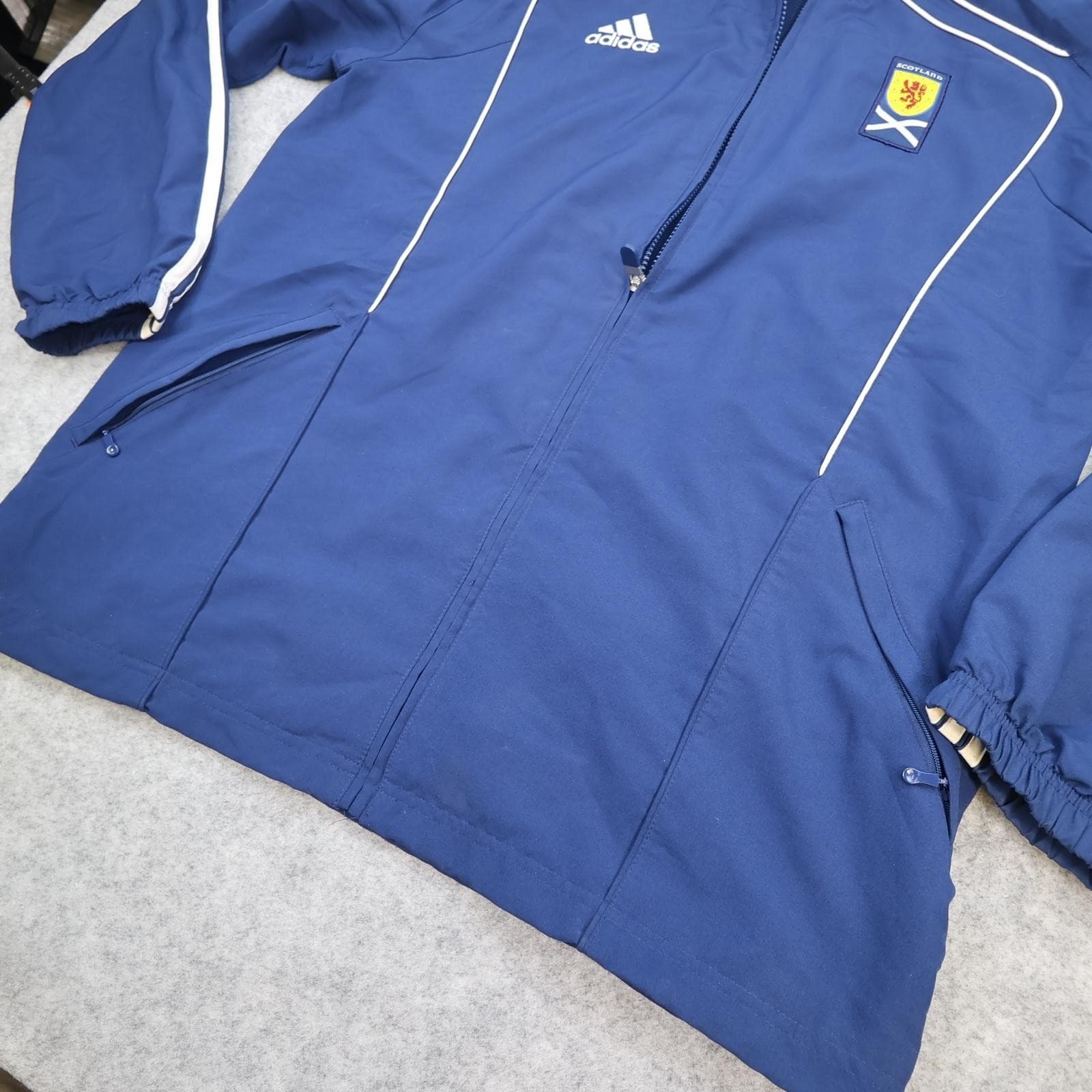 Scotland Jacket Mens XL Blue 2010 2011 Football Adidas Track Top Training Zipped photo 7