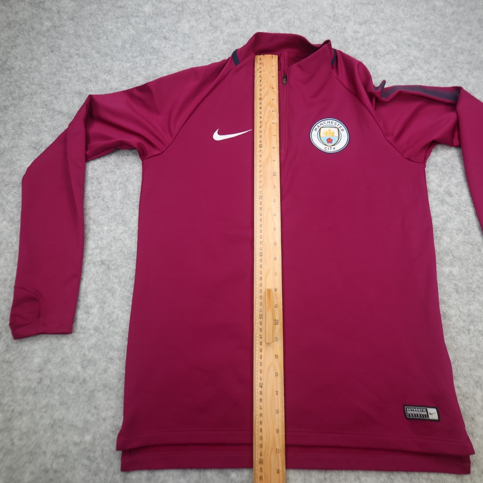 Manchester City Drill Top Medium Burgundy Training Tracksuit Nike 2017 2018 photo 11
