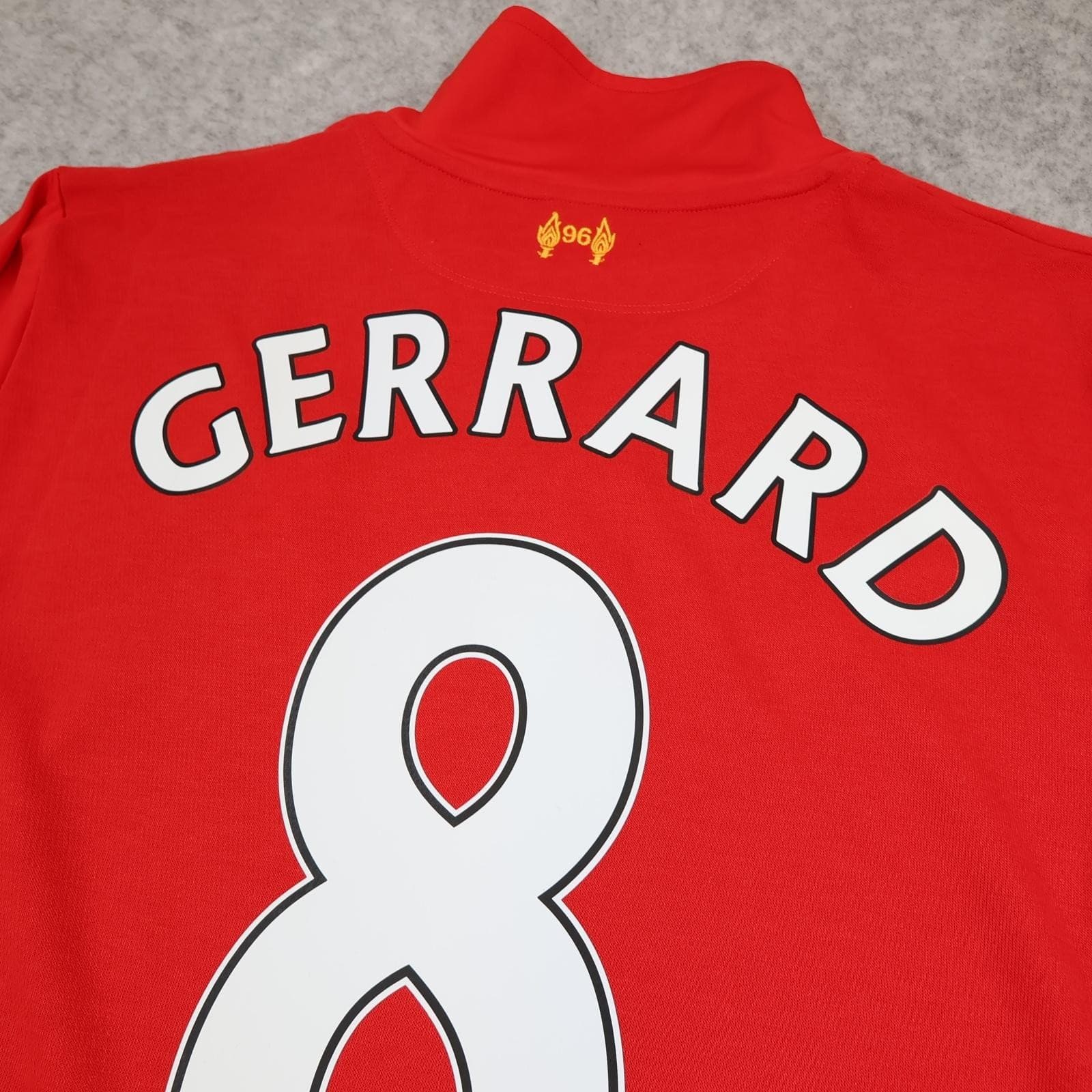 Liverpool Shirt Mens Large Red Home 2012 2013 Football Warrior Gerrard 8 Jersey photo 10