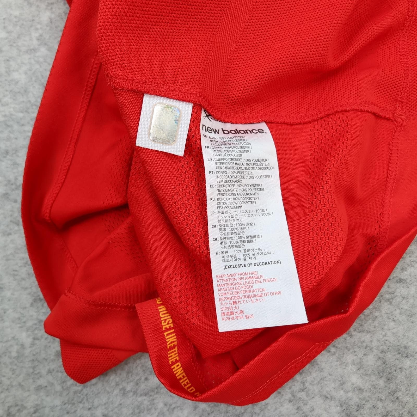 Liverpool Shirt Mens Large Red Home 2016 2017 Football New Balance Soccer Jersey photo 12