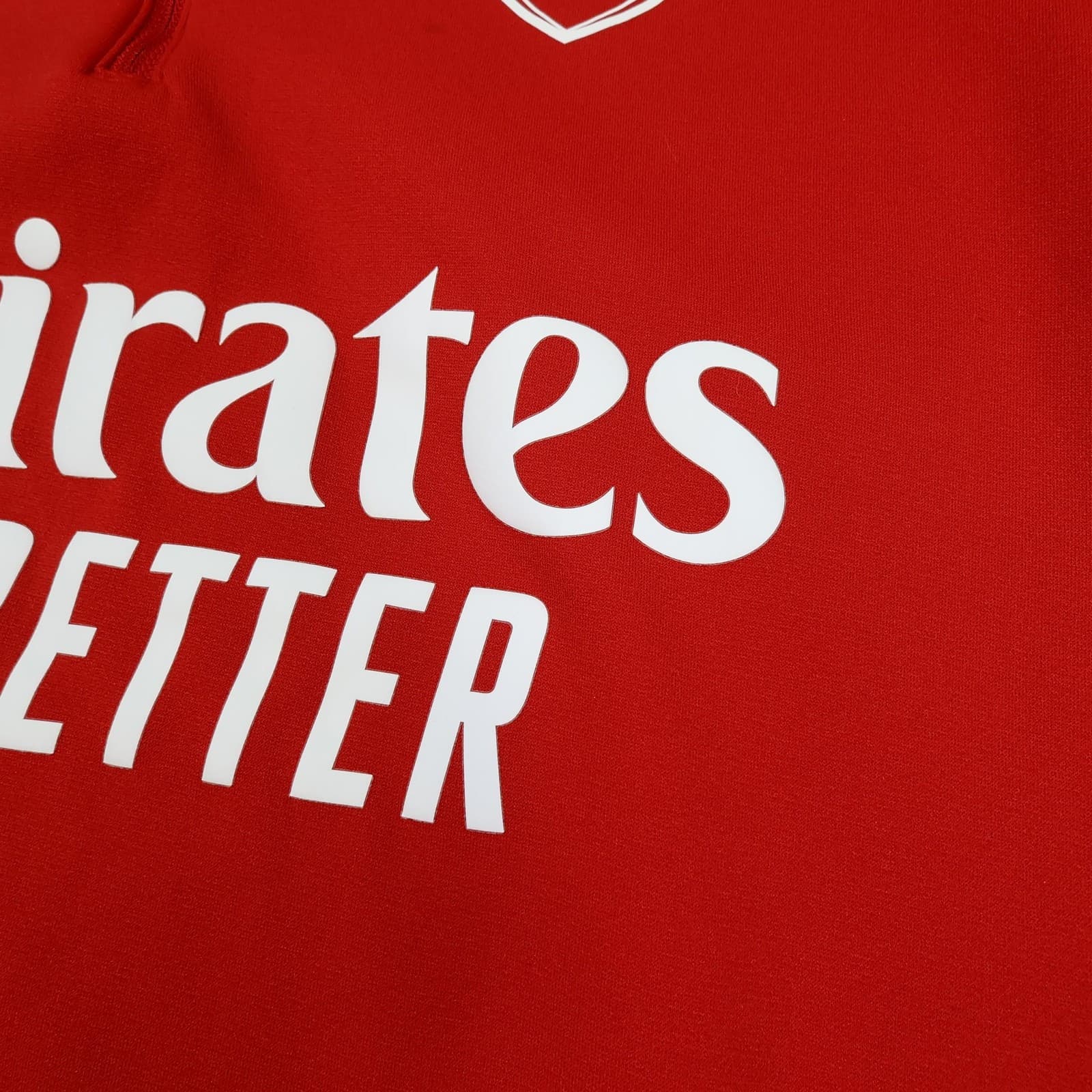 Arsenal Training Top Mens Small Red 2021 2022 Adidas Emirates Soccer Jersey photo 5