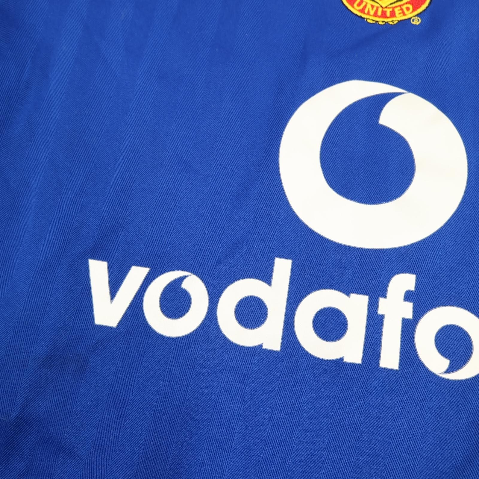 Vintage Manchester United Shirt Kids 13-14y Blue 2005 2007 Nike Soccer Jersey photo 4