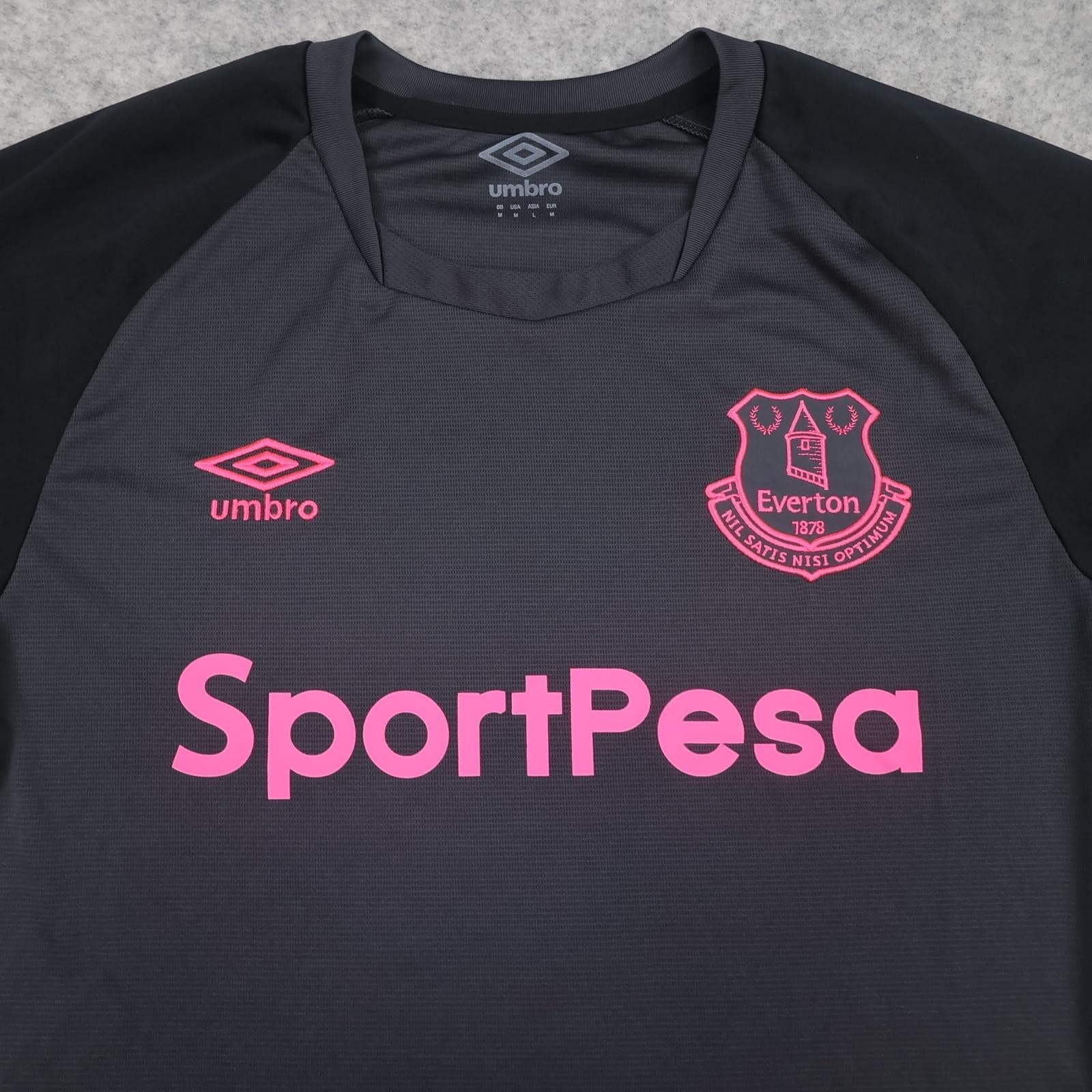 Everton Shirt Mens Medium Grey Away Kit 2018 2019 Football Umbro Jersey photo 3