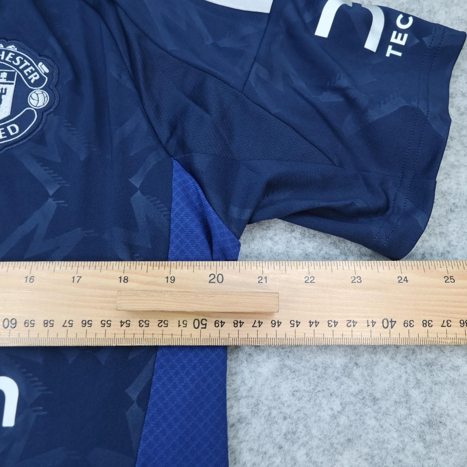 Manchester United Shirt Mens Large Blue Away 2024 2025 Adidas Soccer Jersey photo 11