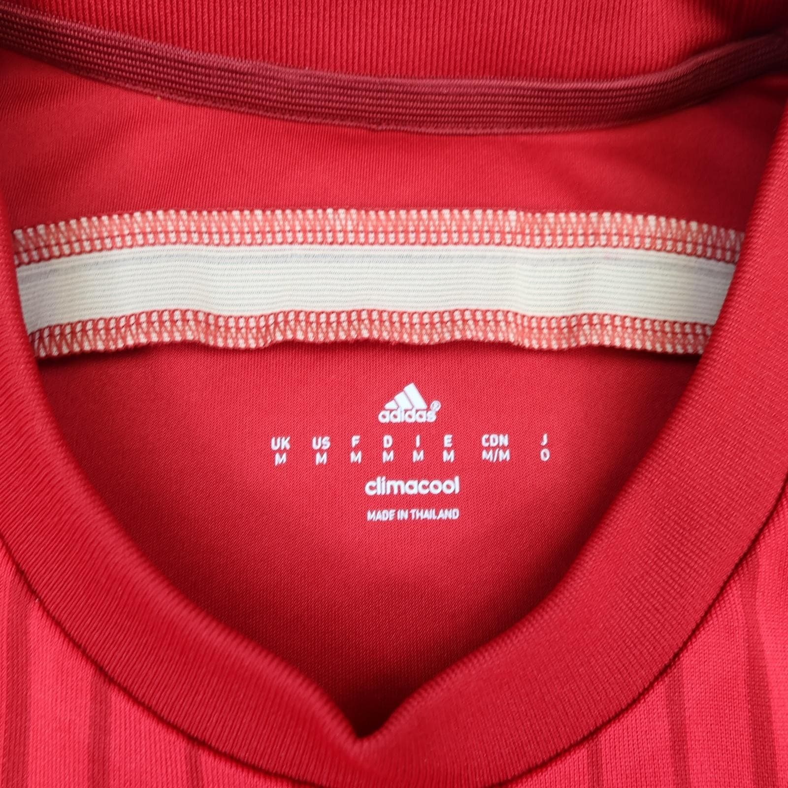 Spain Home Shirt Mens Medium Red 2013 2015 Football Adidas Climacool Jersey photo 6